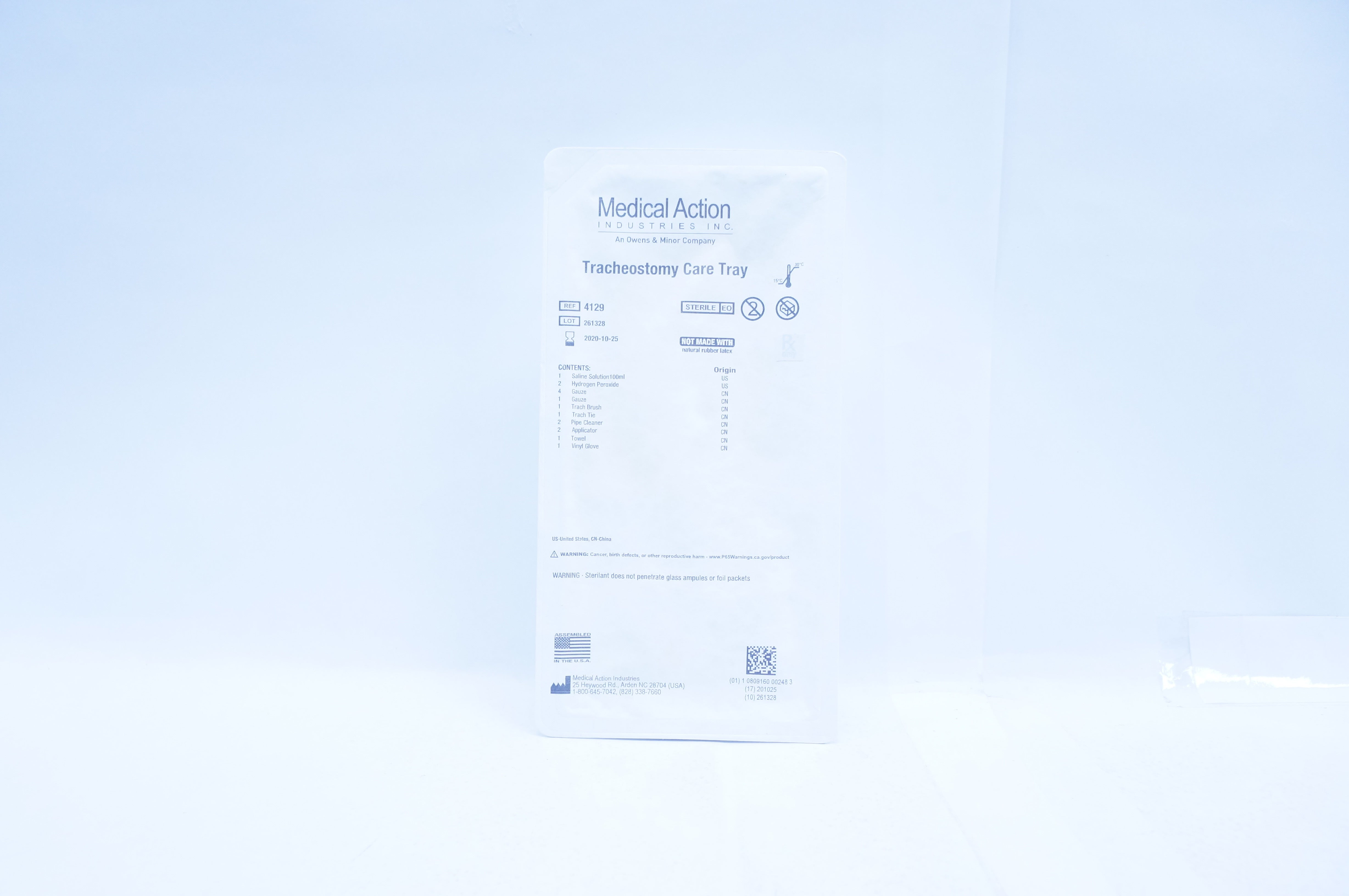 Medical Action Industries 4129 Tracheostomy Care Tray (x)