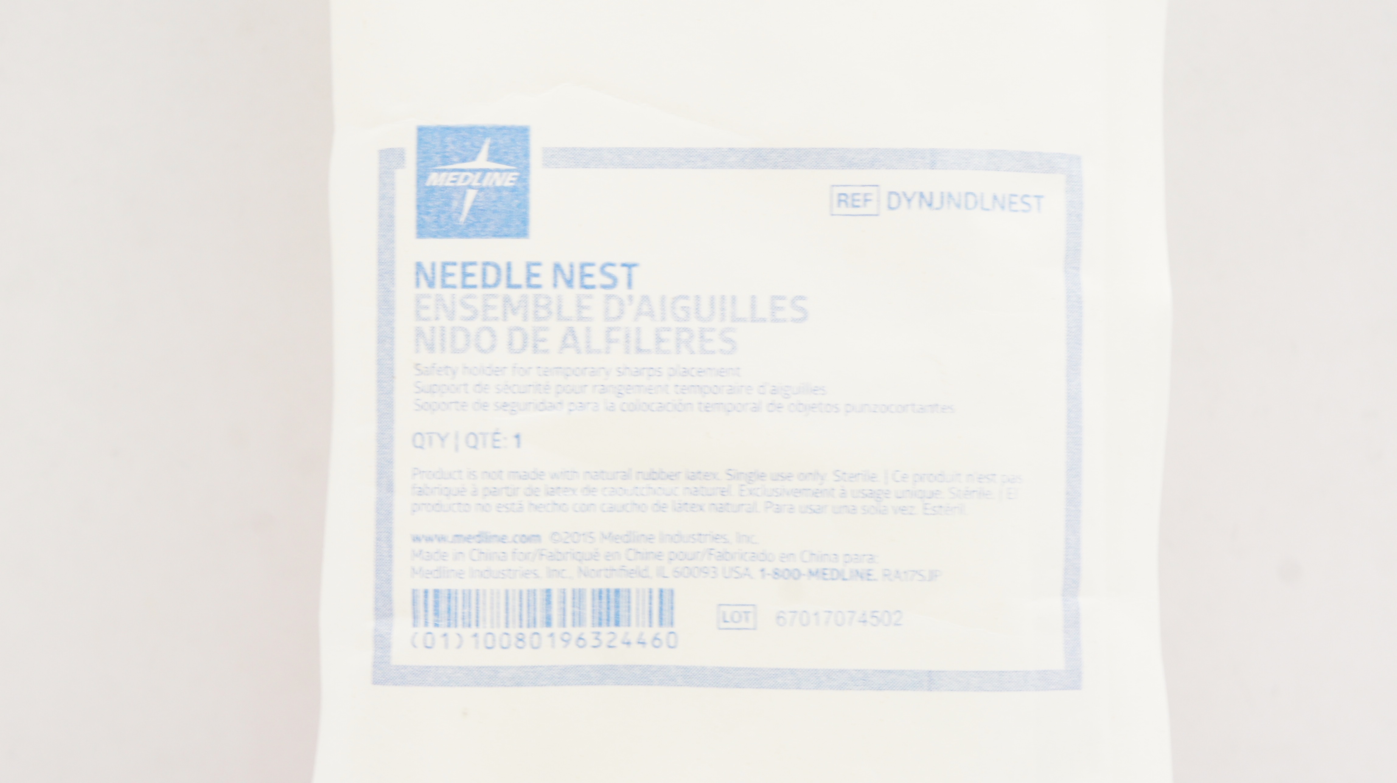 Medline DYNJNDLNEST Ndle.Nest Safety Holder