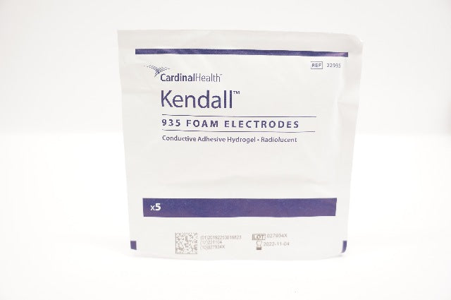 Cardinal Health 22935 Kendall 935 Foam Electrodes, Radiolucent (x) - Pack of 5