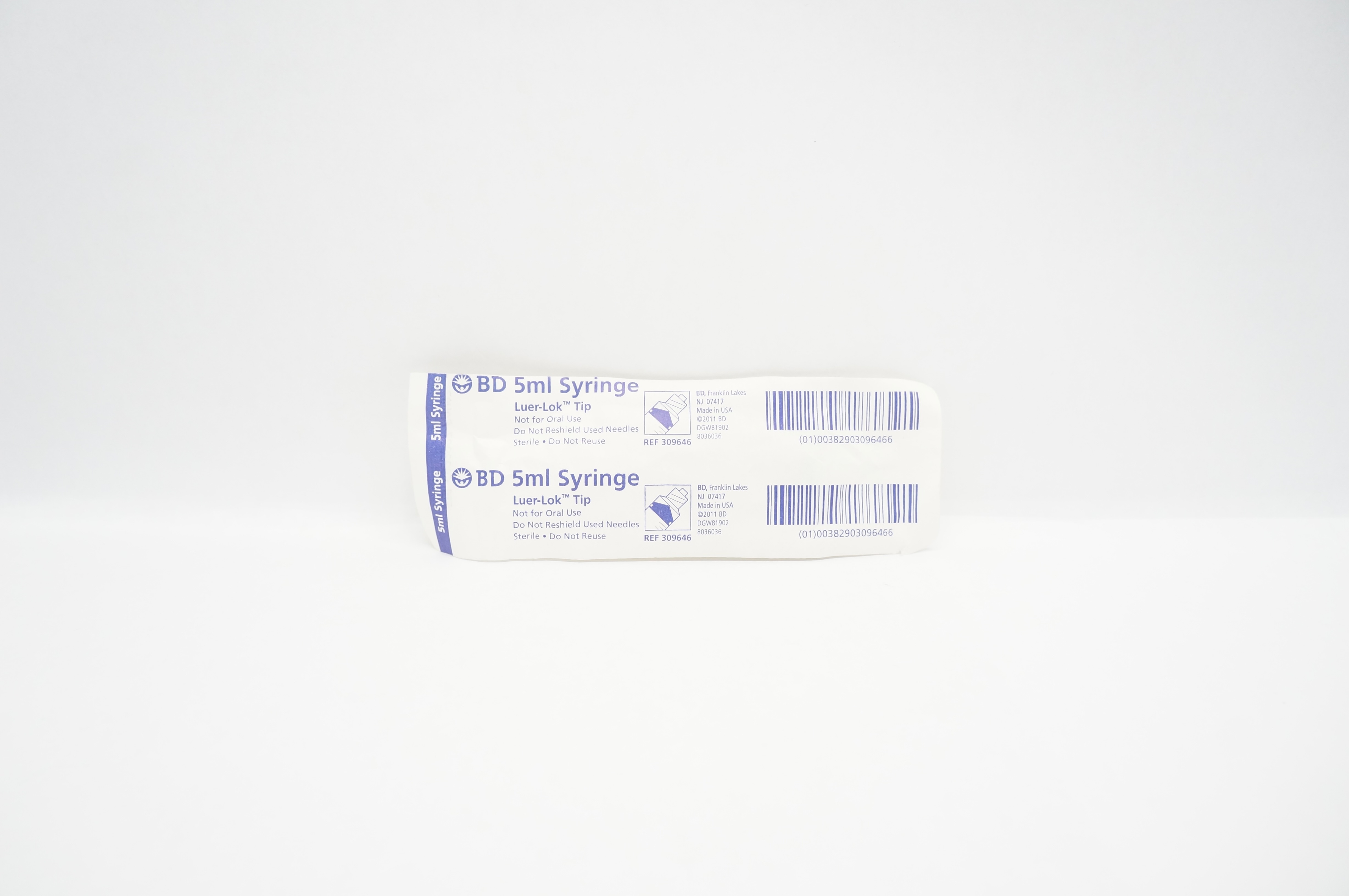 BD 309646 Syringe Luer Lok Tip 5 ml