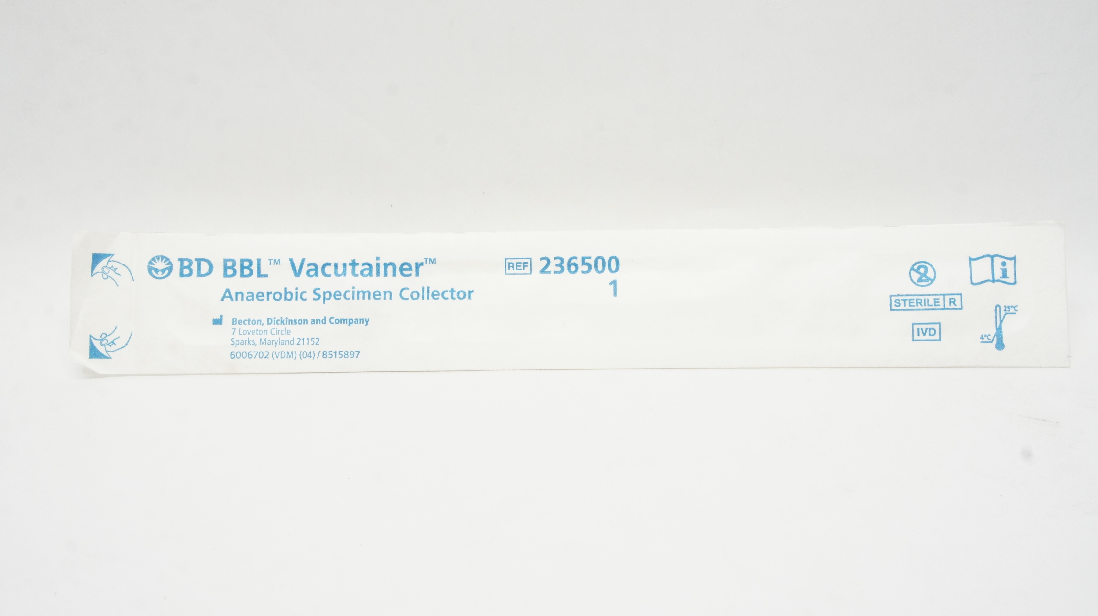 BD 236500 BBL Vacutainer Anaerobic Specimen Collector (x)