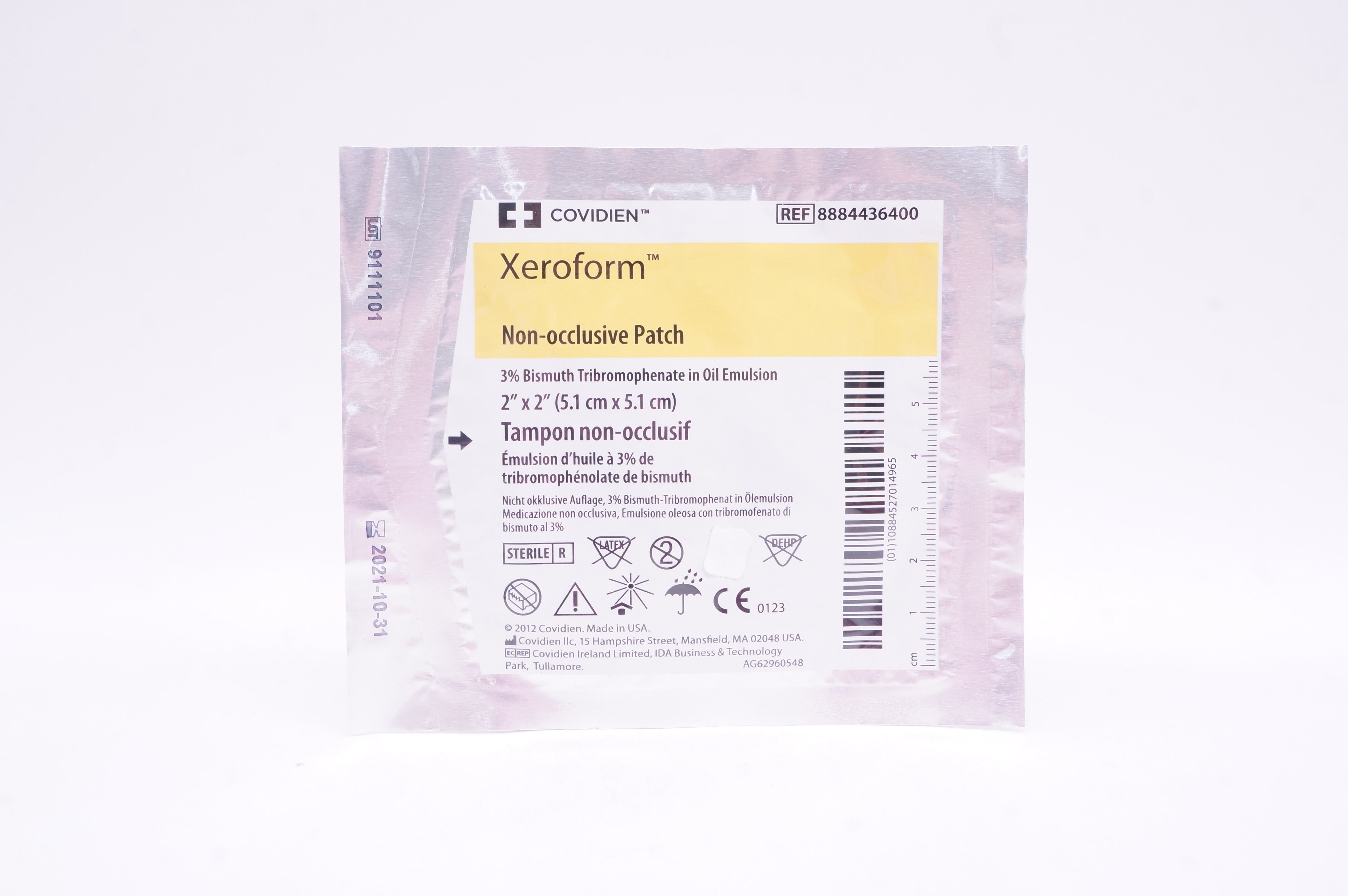 Covidien 8884436400 Xeroform Non-Occlusive Patch 2 inch x 2 inch (x)