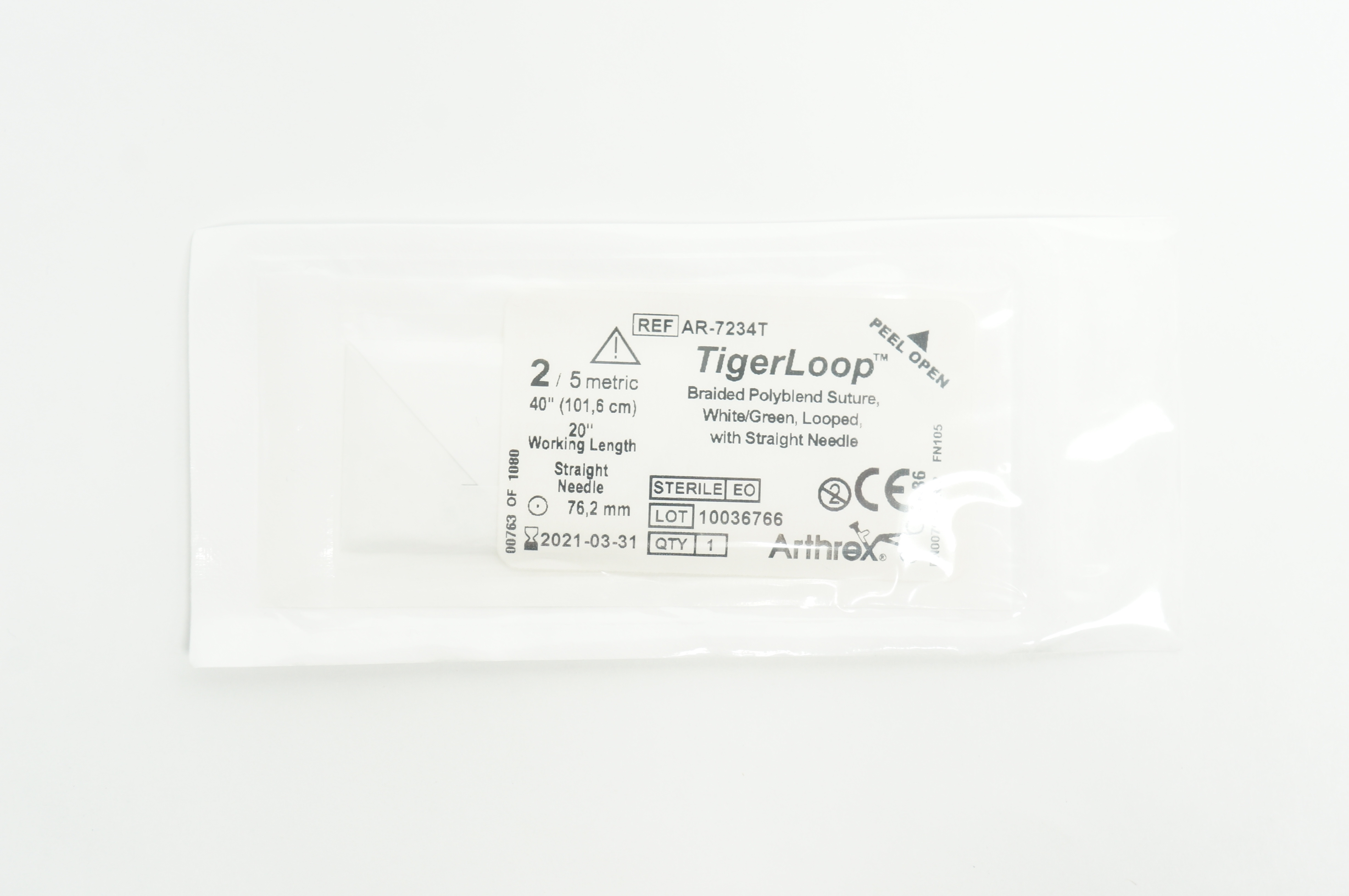 Arthrex AR-7234T TigerLoop 2/5Metric Braided Polyblend Stre 40 inch