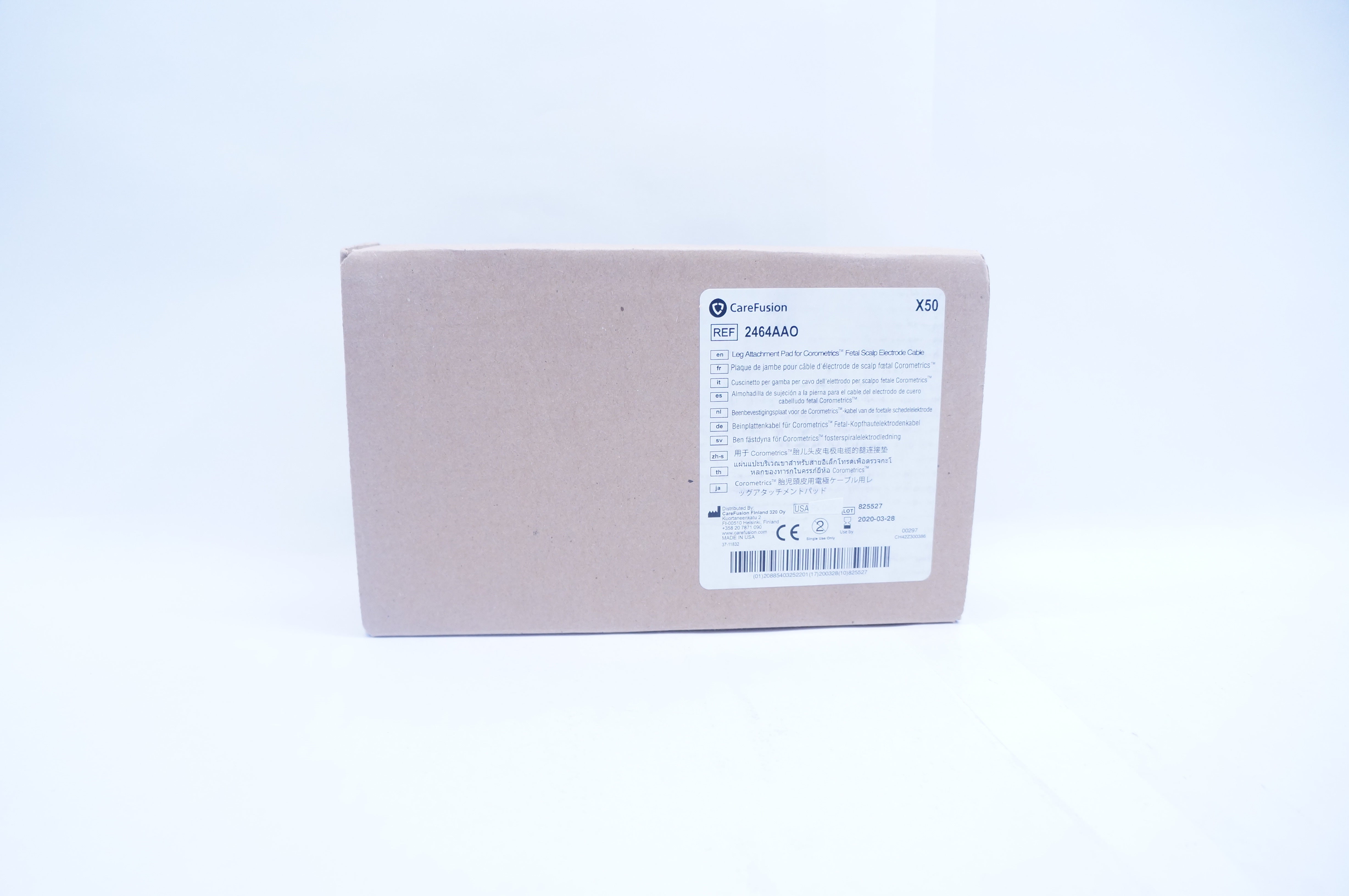 CareFusion 2464AAO Leg Attachment Pad (x) - Box of 50