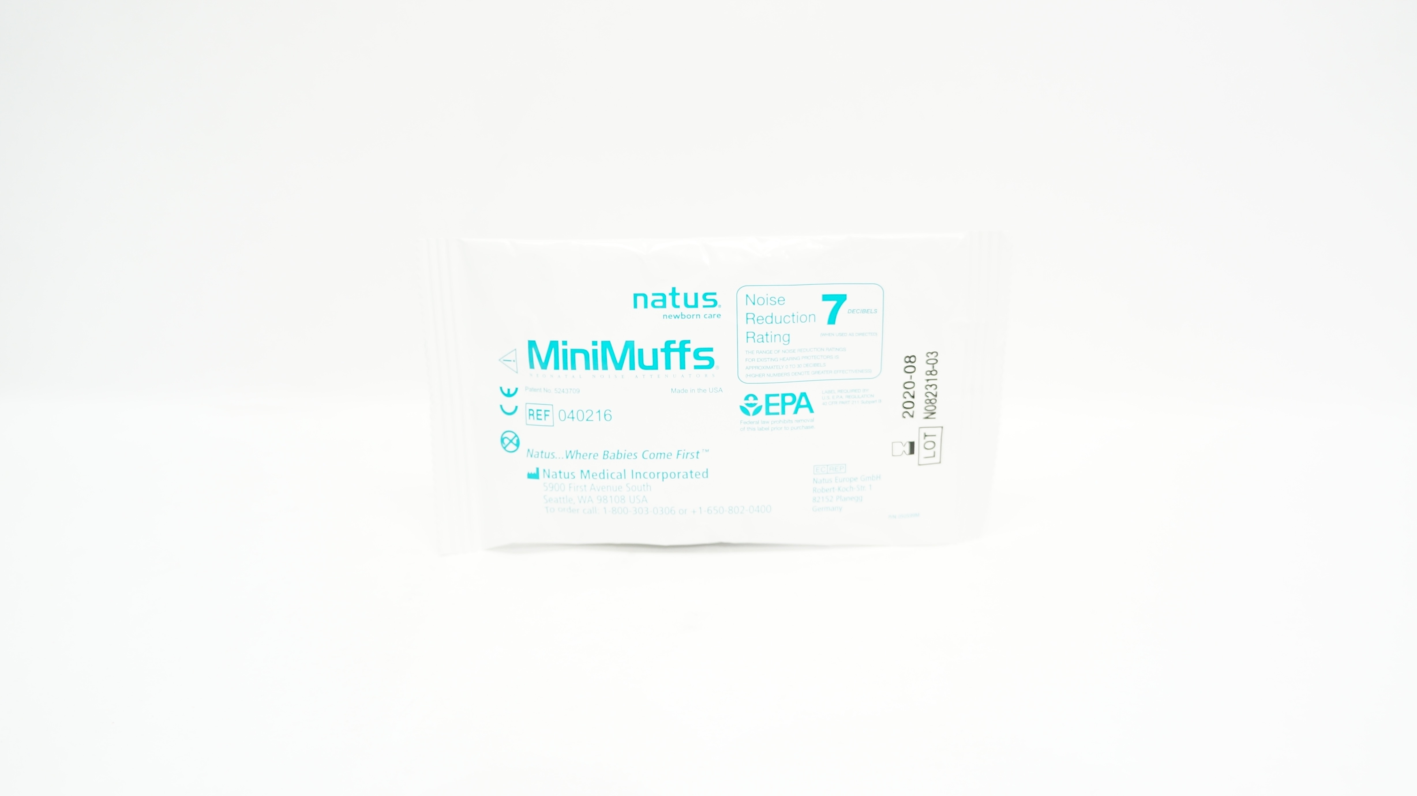 Natus Medical 040216 MiniMuffs Noise Reduction Rating 7 Decibels (x)