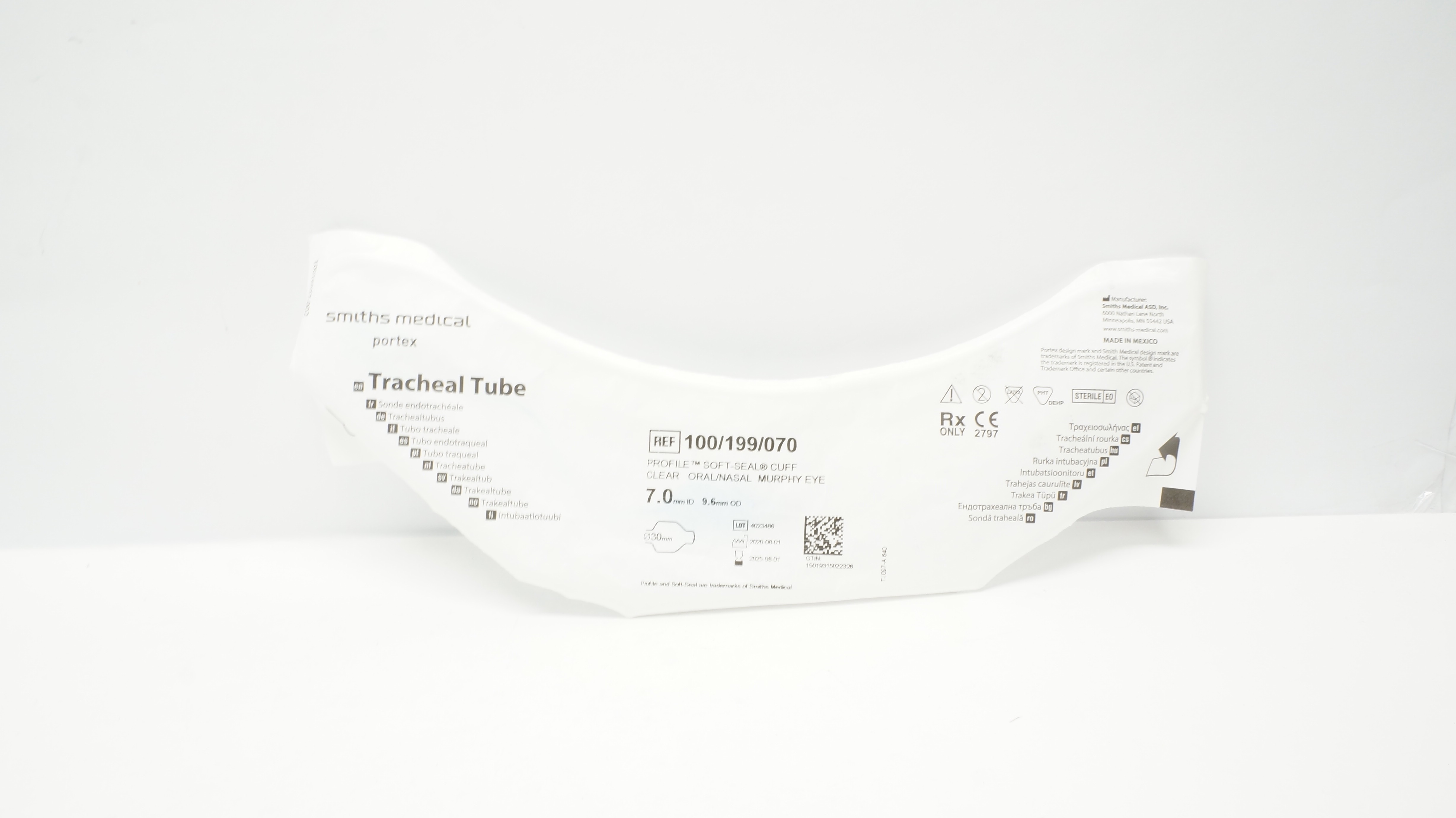 Smiths Medical 100/199/070 Tracheal Tube Profile Soft-Seal Cuff 7.0mm x 9.6mm