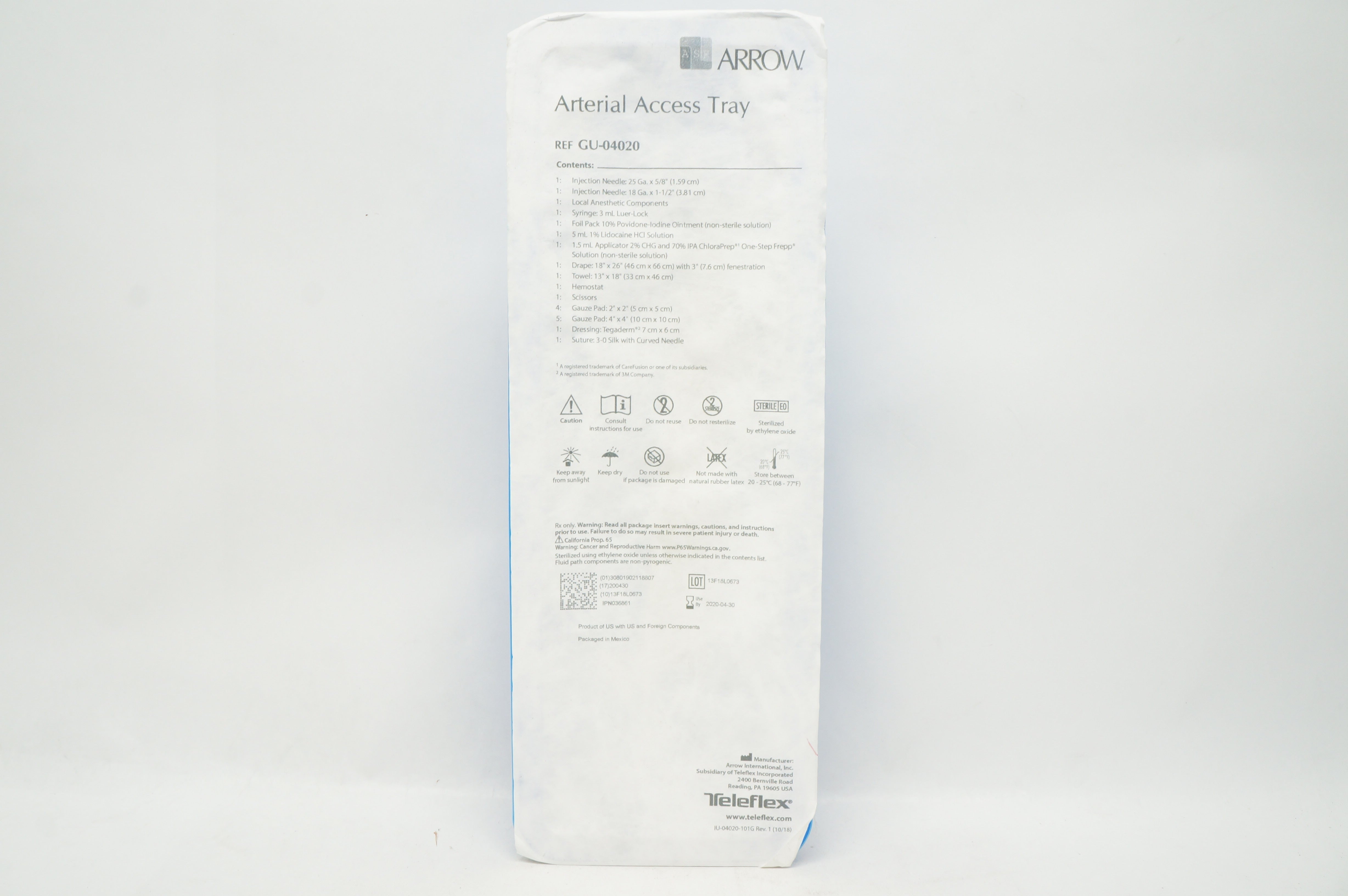 Arrow GU-04020 Arterial Access Tray (x)