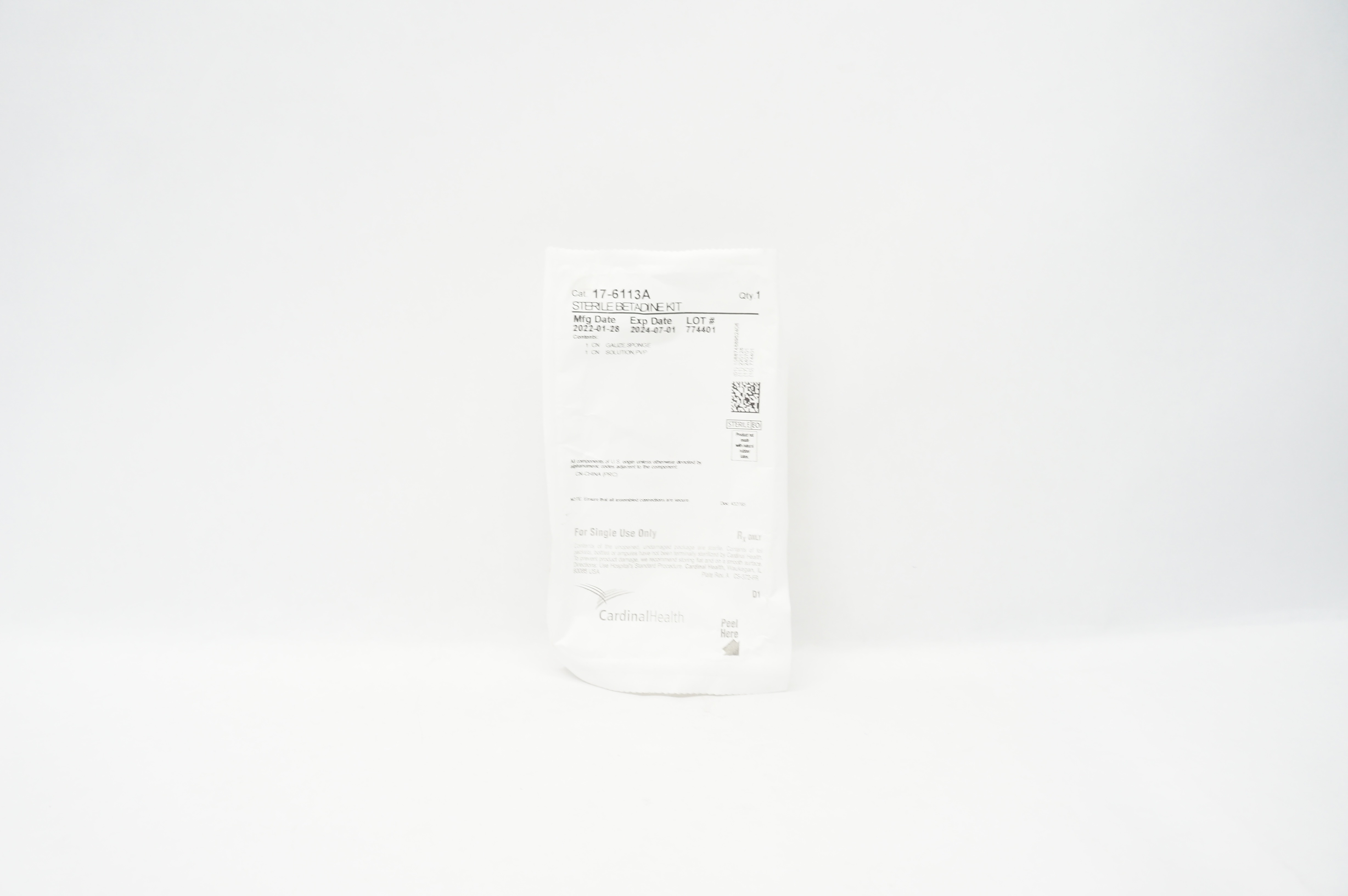 Cardinal Health 17-6113A Sterile Betadine Kit