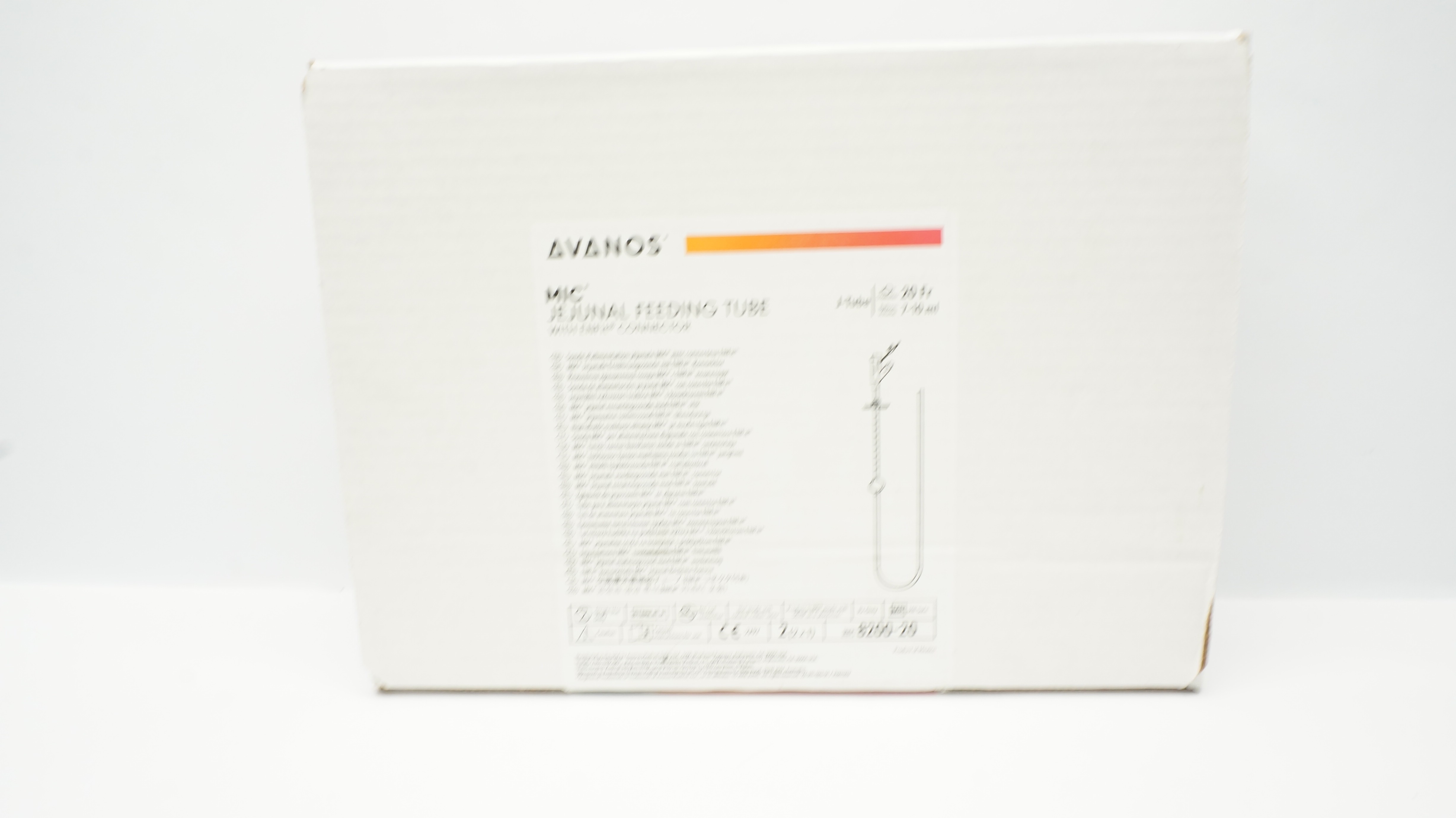 Avanos 8200-20 MIC Jejunal Feeding Tube w/ENFit Connector 20Fr 7-10ml - Box of 2