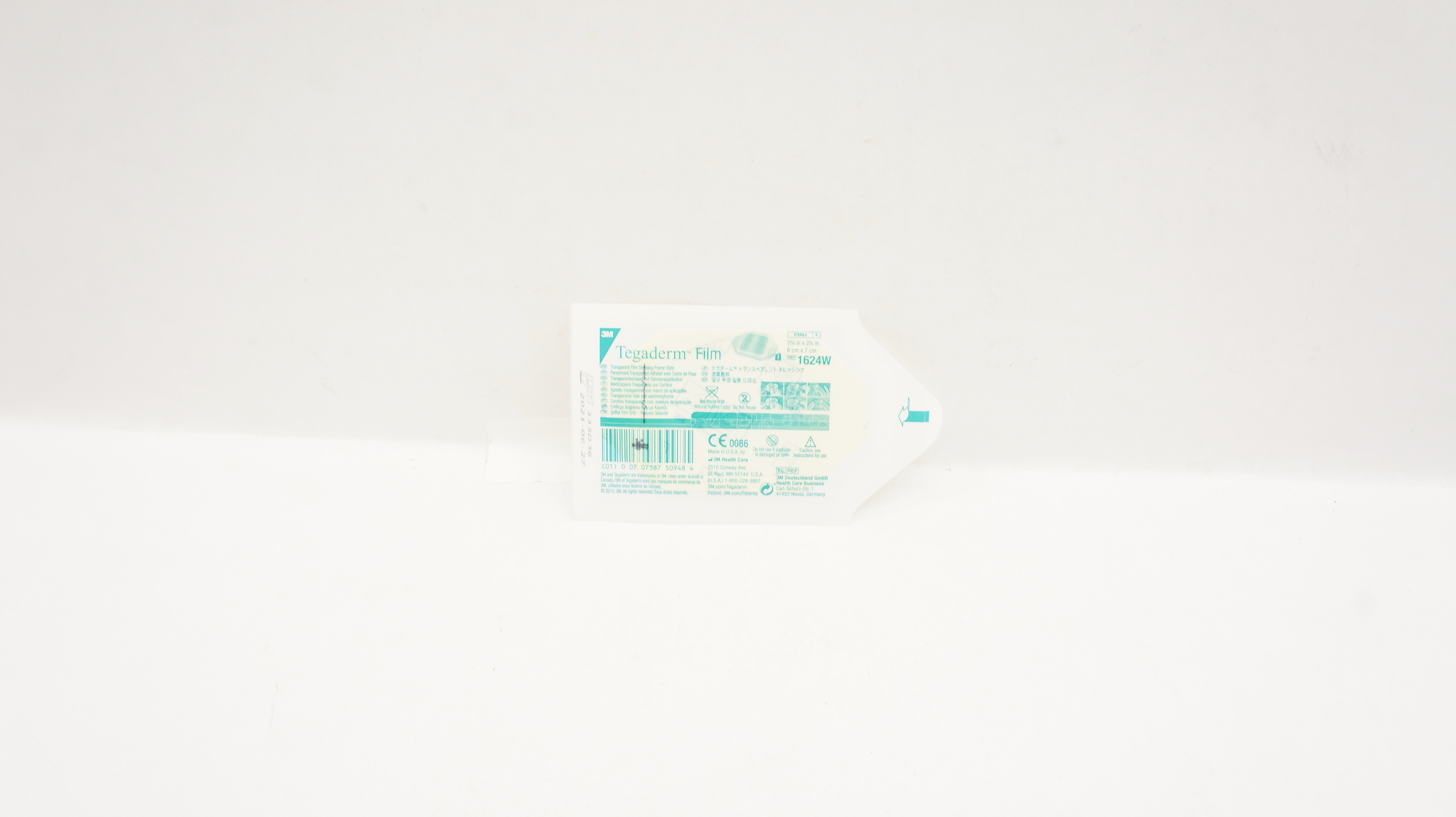 3M 1624W Tegaderm Transparent Film Dressing Frame 2-3/8x2-3/4inch (x)