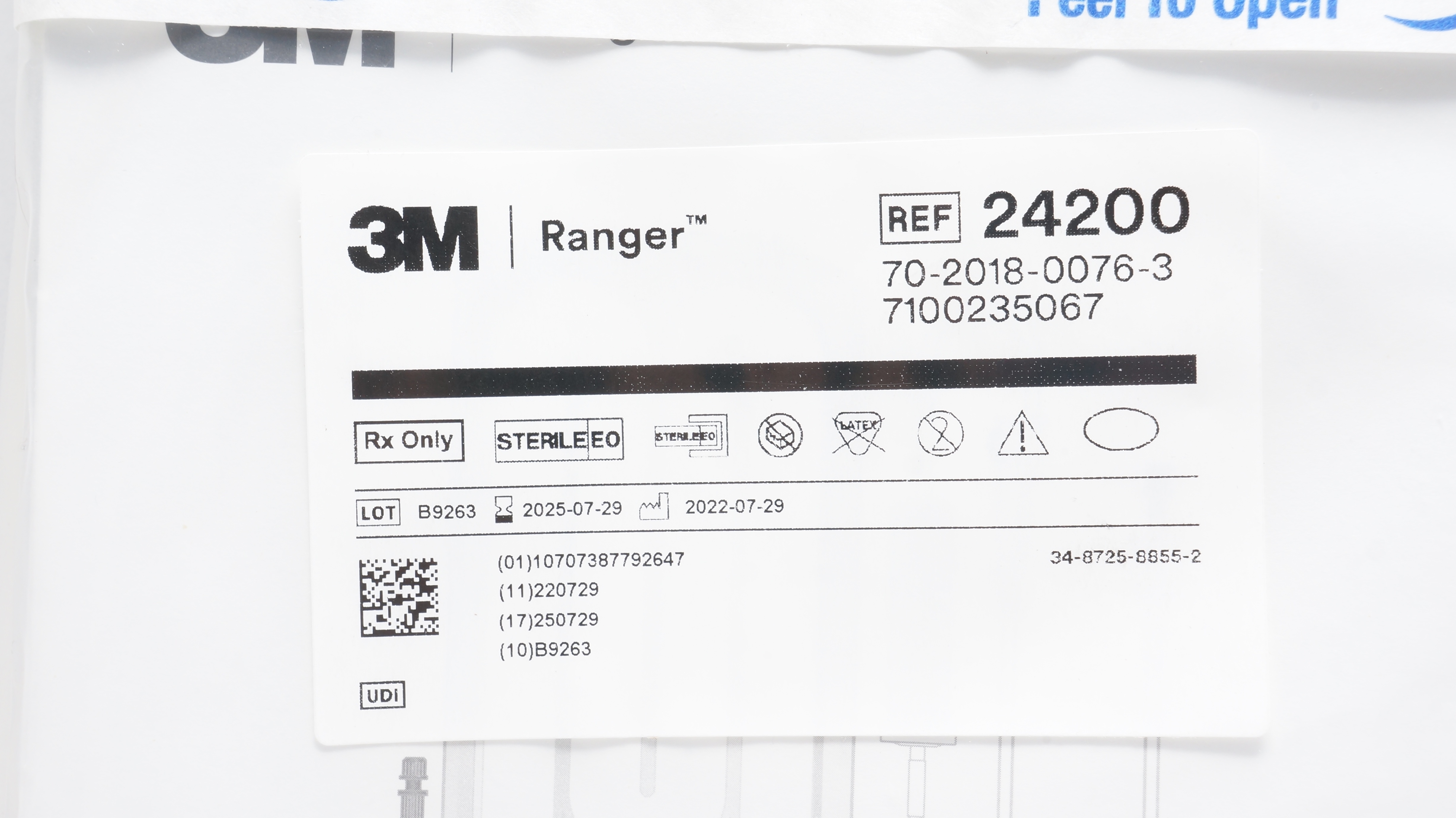 3M 24200 Ranger Standard Flow Blood/Fluid Warming Set
