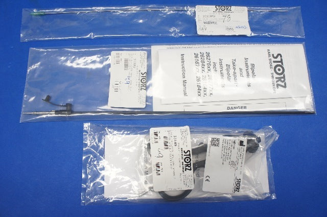 Karl Storz 31349MW ClickLine serrated Scissors, curved, conical