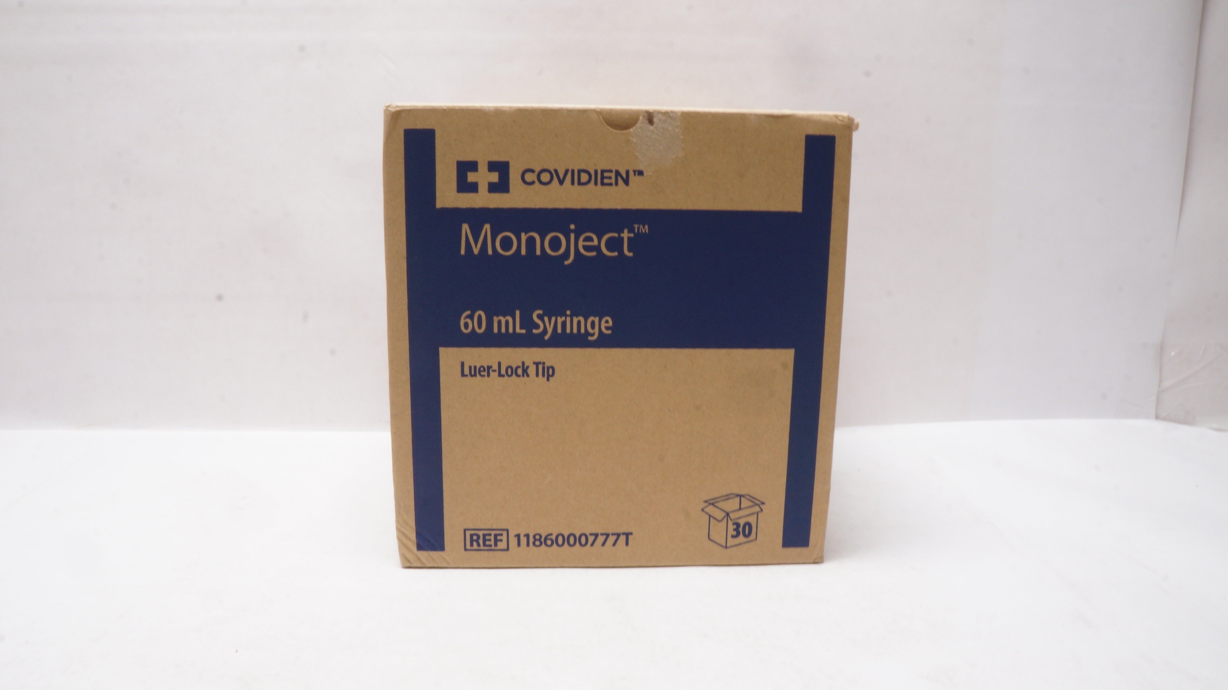 Covidien 1186000777T Monoject 60ml Syringe Luer-Lock Tip - Case of 30