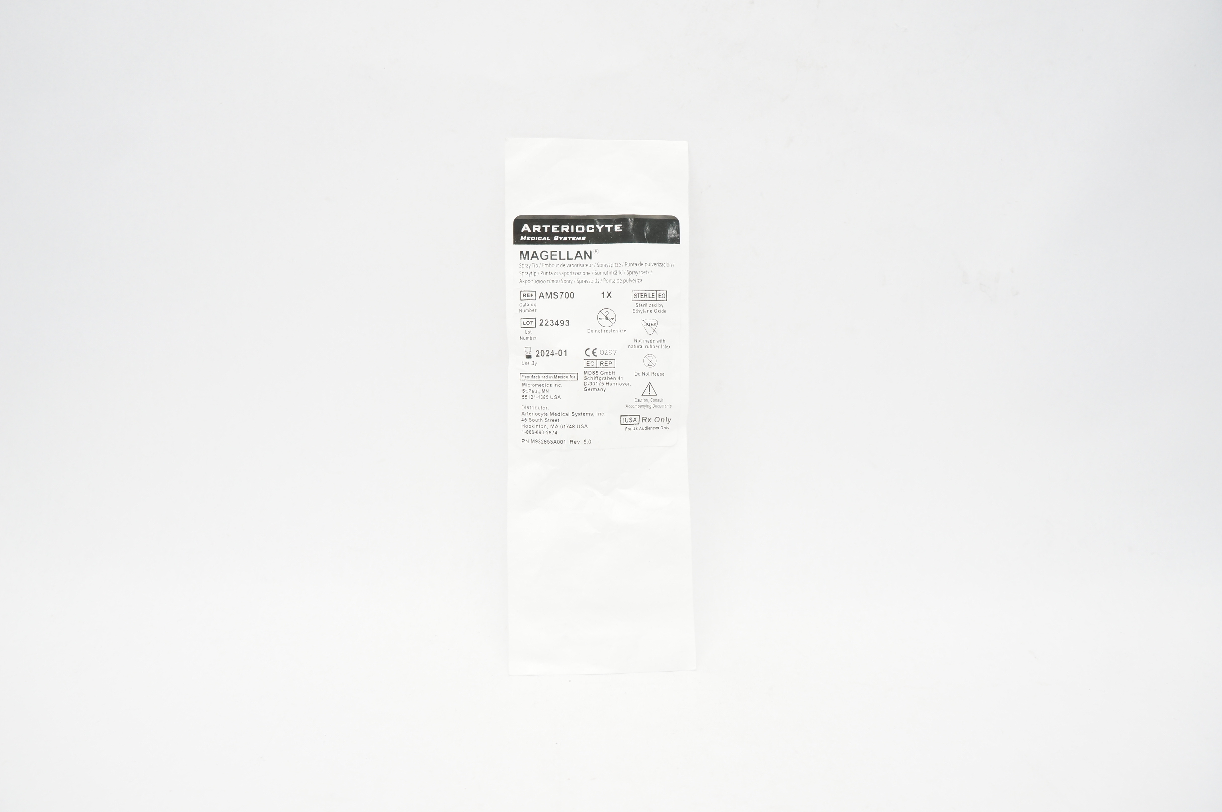 Arteriocyte AMS700 MAGELLAN Spray Tip