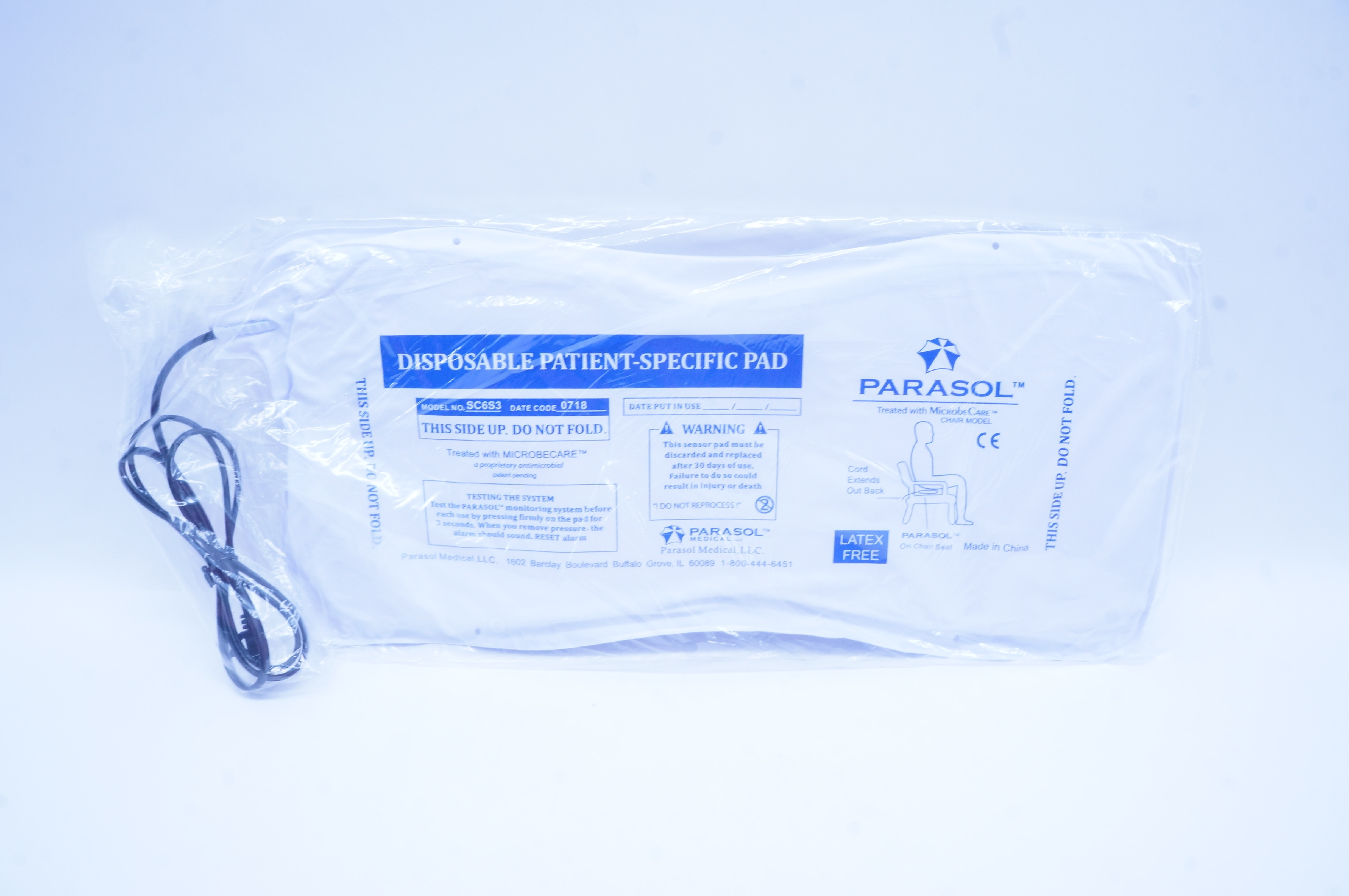 Parasol Medical SC6S3 Disposable Patient-Specific Pad,Chair Model