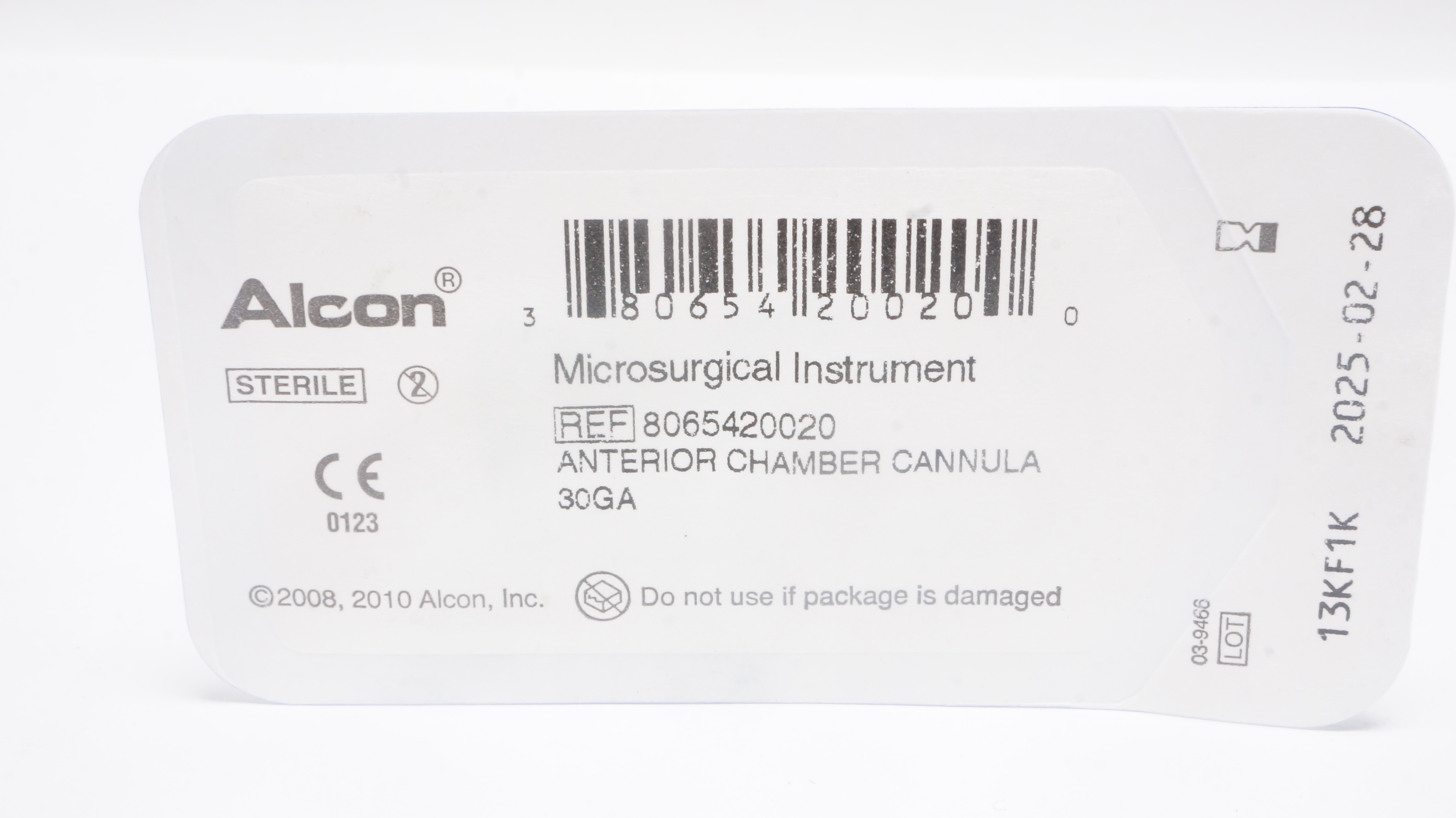 Alcon 8065420020 Anterior Chamber Cannula 30GA