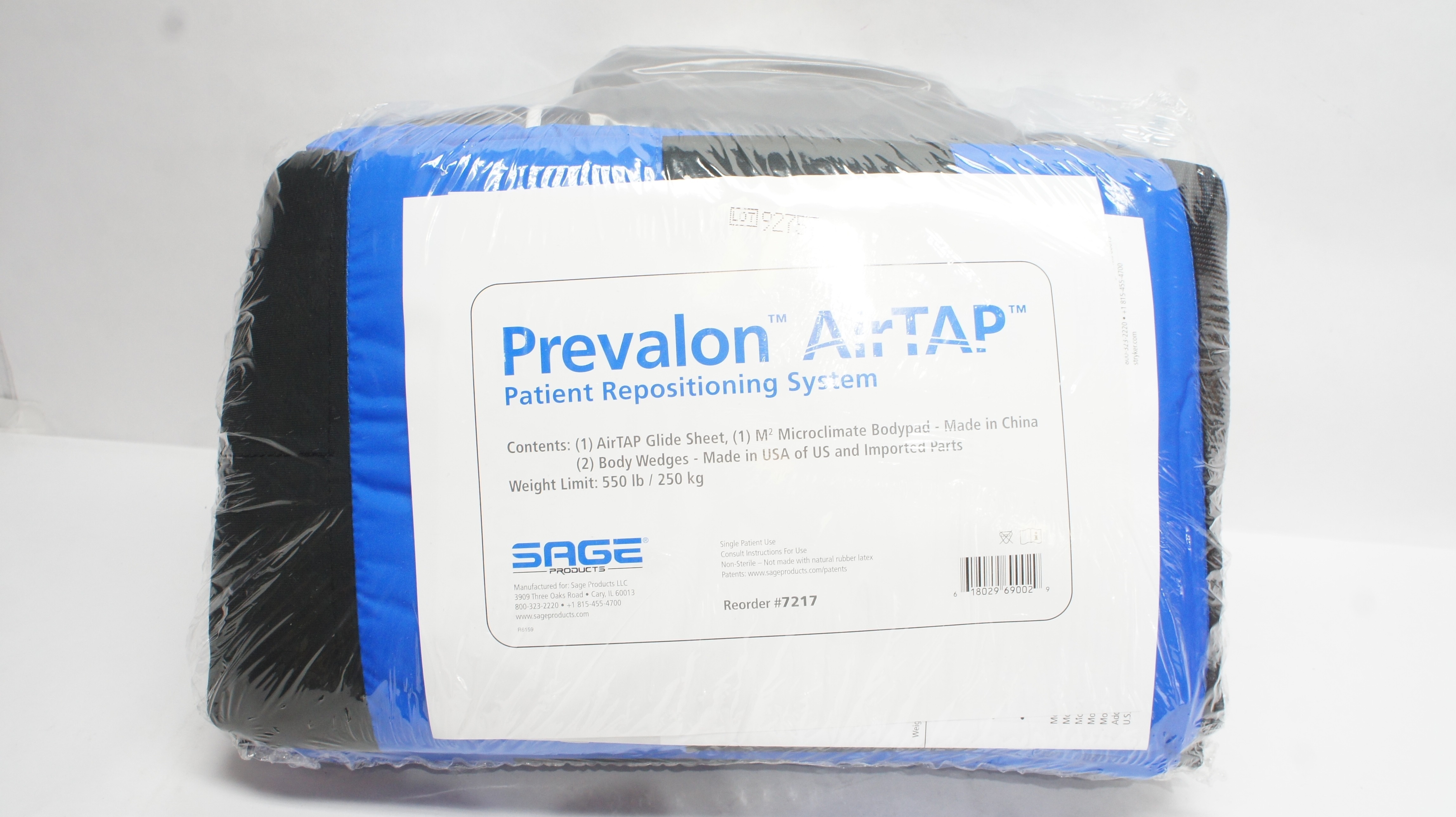 Sage Products 7217 Prevalon AirTap Patient Reposition System