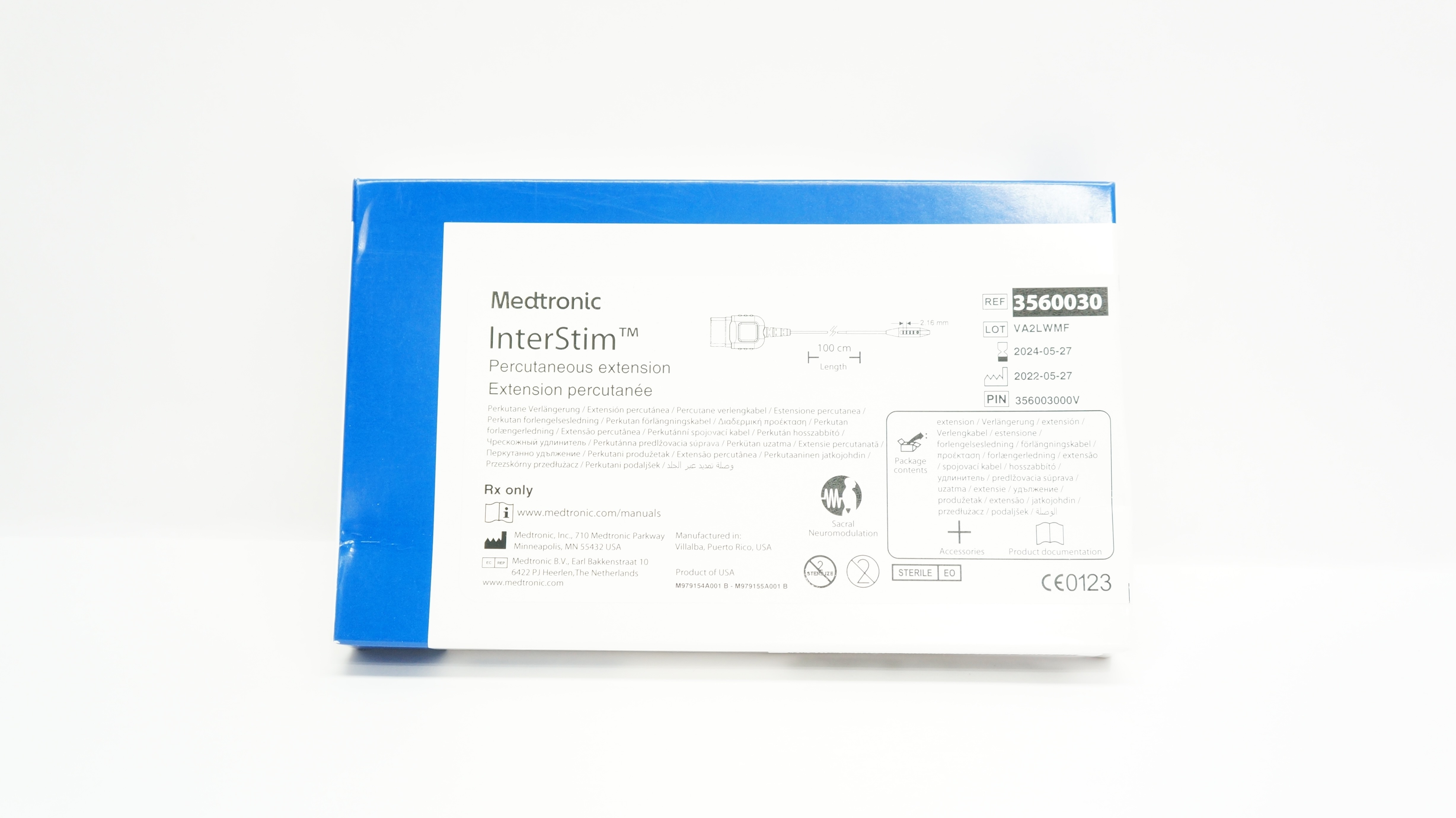 Medtronic 3560030 InterStim Percutaneous Extension 100cm x 2.16mm