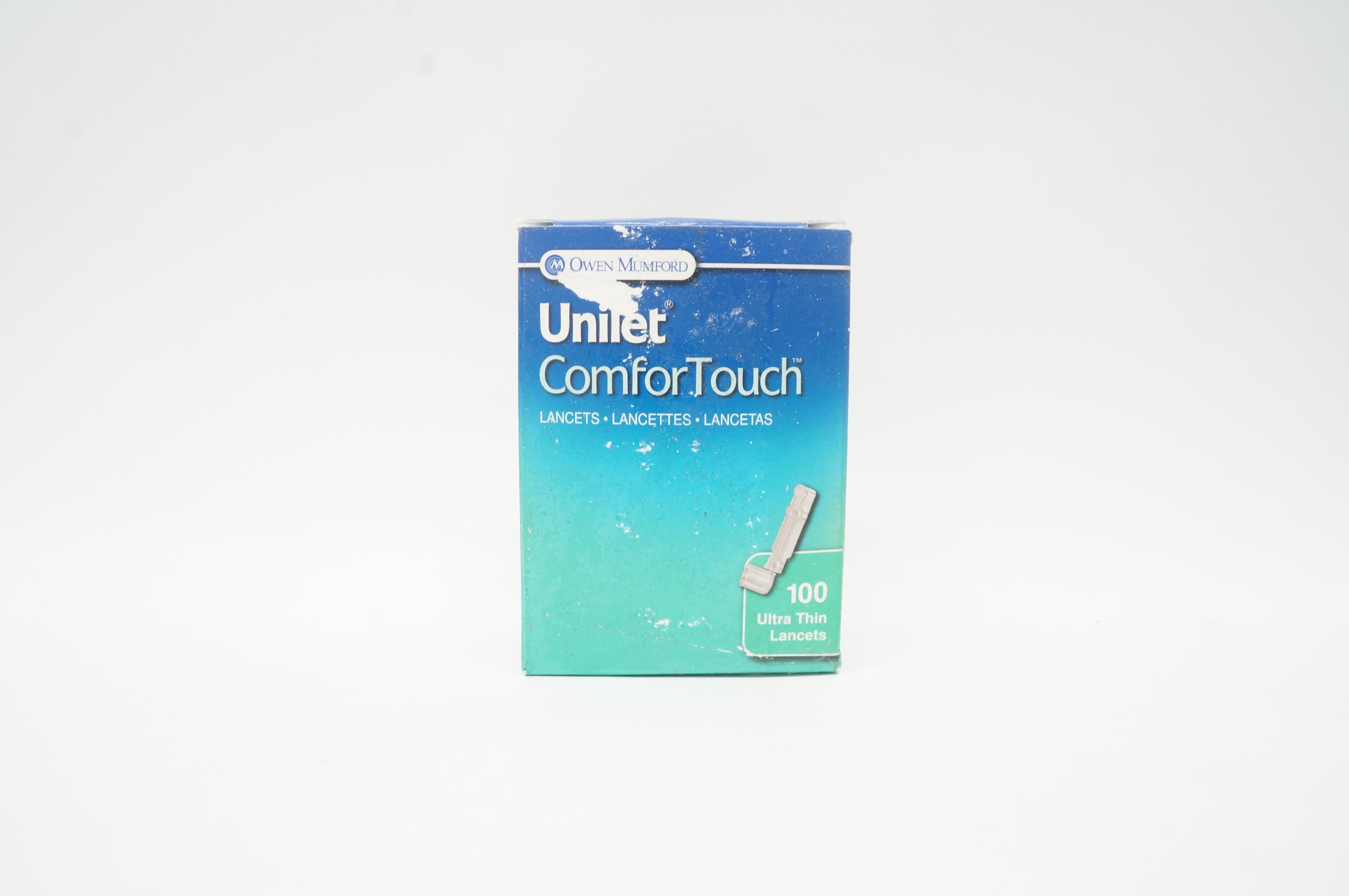 Owen Mumford AT0925 Unilet ComforTouch Lancet, Ultra Thin, 28G (x) - Box of 100