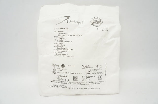 DeRoyal 9604-48 Stockinette Double Ply 4inch x 48inch