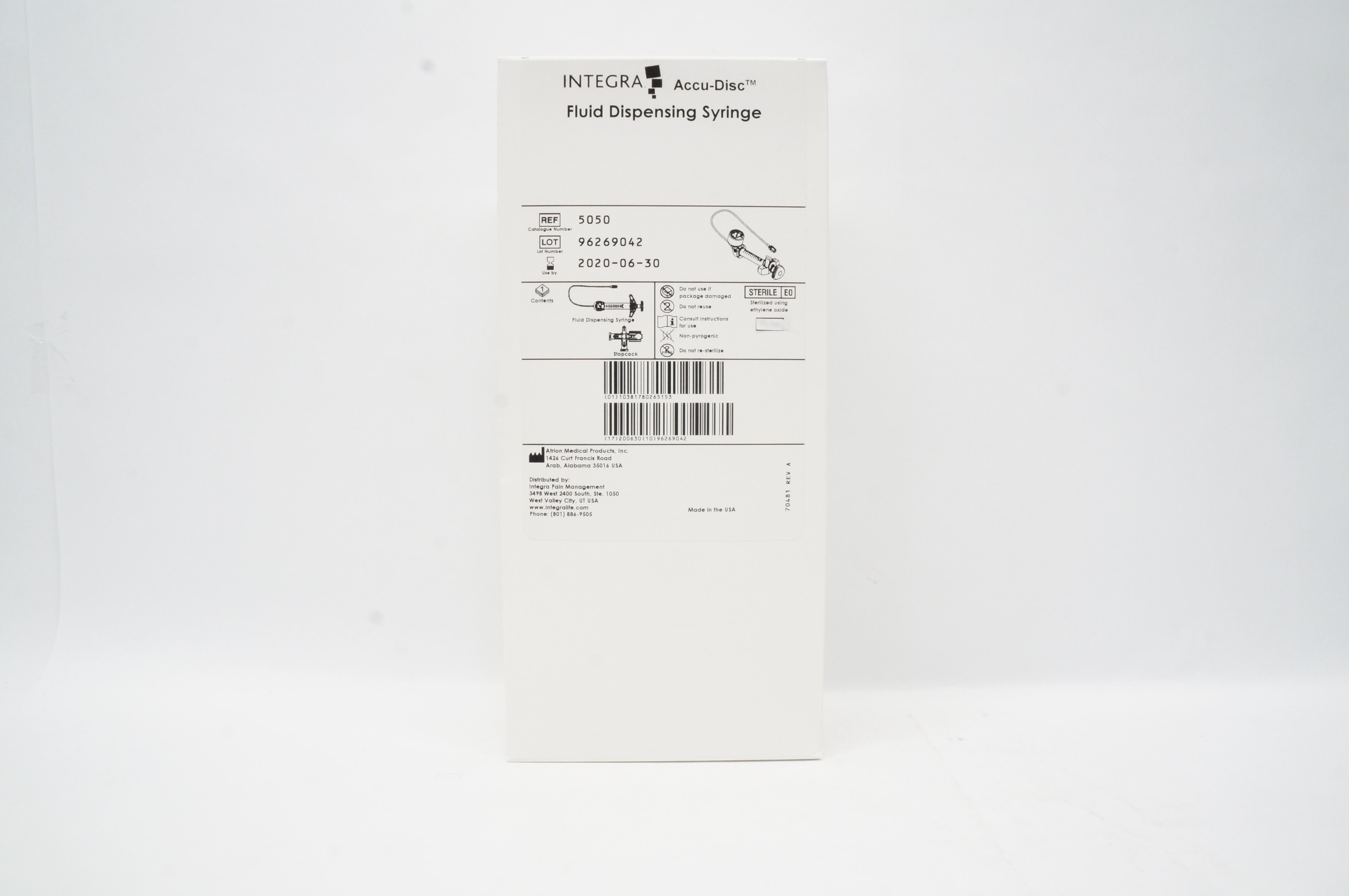 Integra 5050 Accu-Disc Fluid Dispensing Syringe (x)