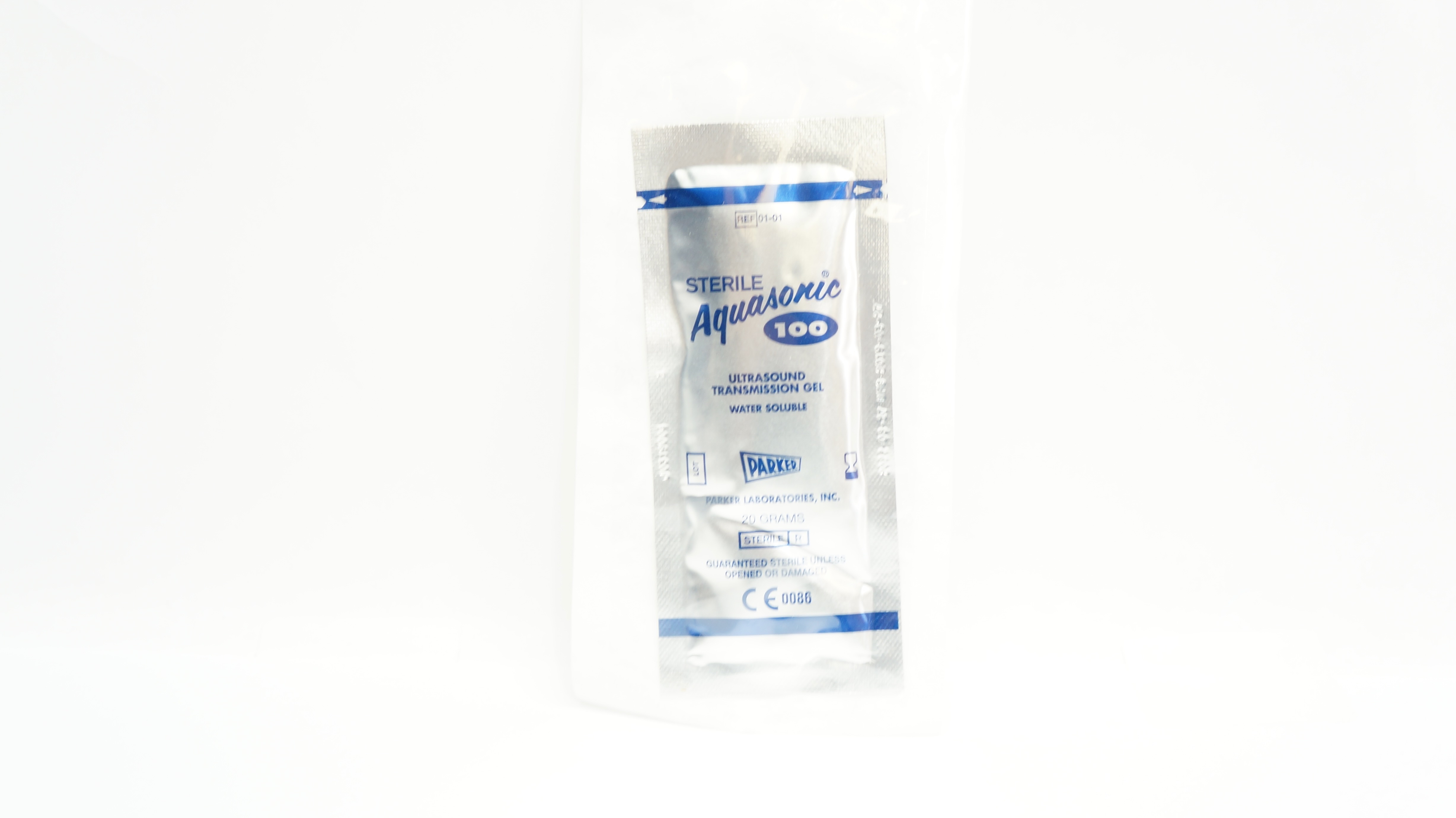 Parker 01-01 Sterile Aquasonic 100 Ultrasound Transmission Gel 20 Grams (x)