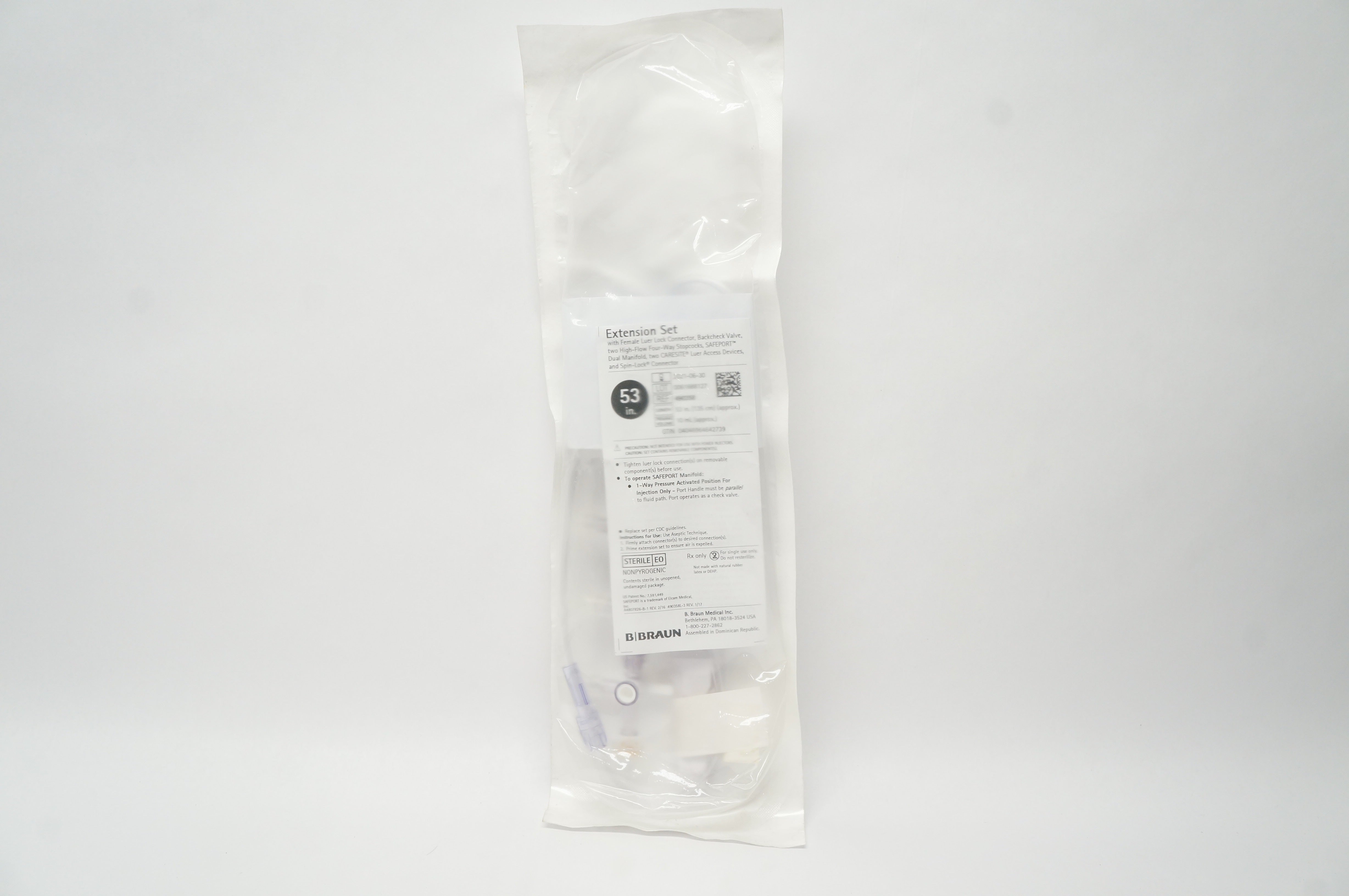 Braun 490358 Extension Set 53 inch, 10mL (x)