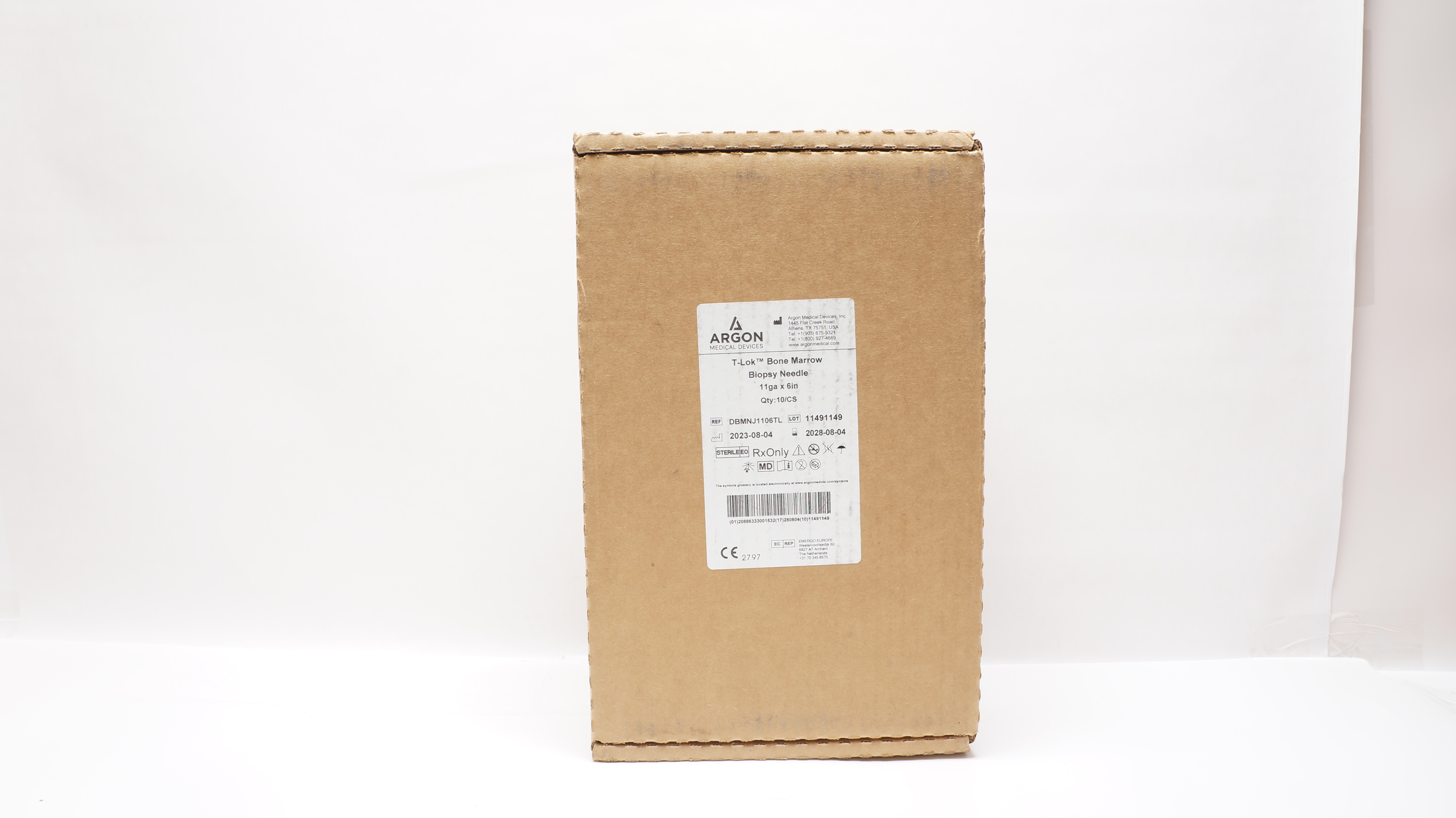 Argon Medical DBMNJ1106TL T-Lok Bone Marrow Biopsy Needle 11Ga x 6In - Box of 10