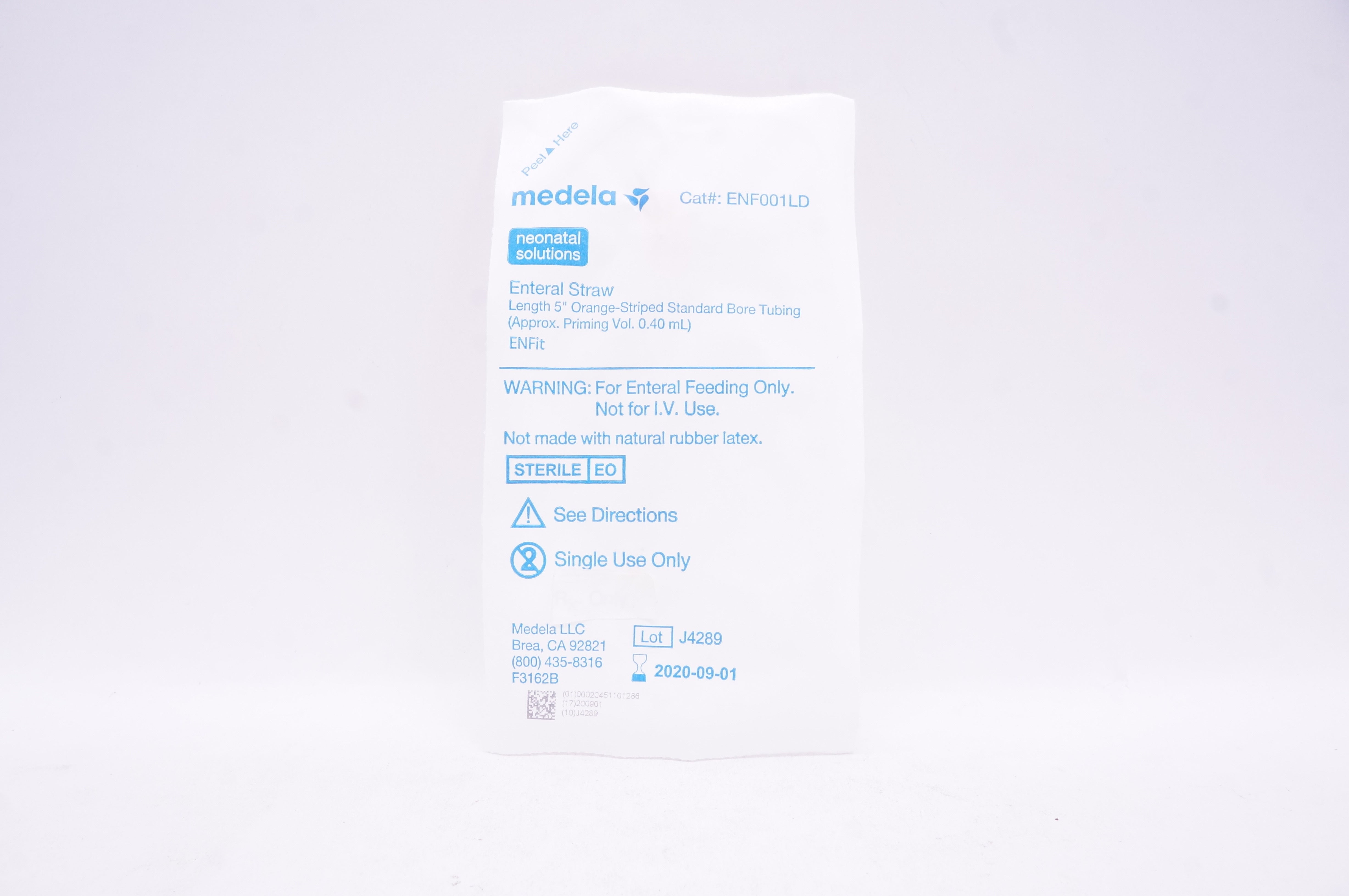 Medela ENF001LD Neonatal Solutions Enteral Straw 5inch 0.40mL (x)