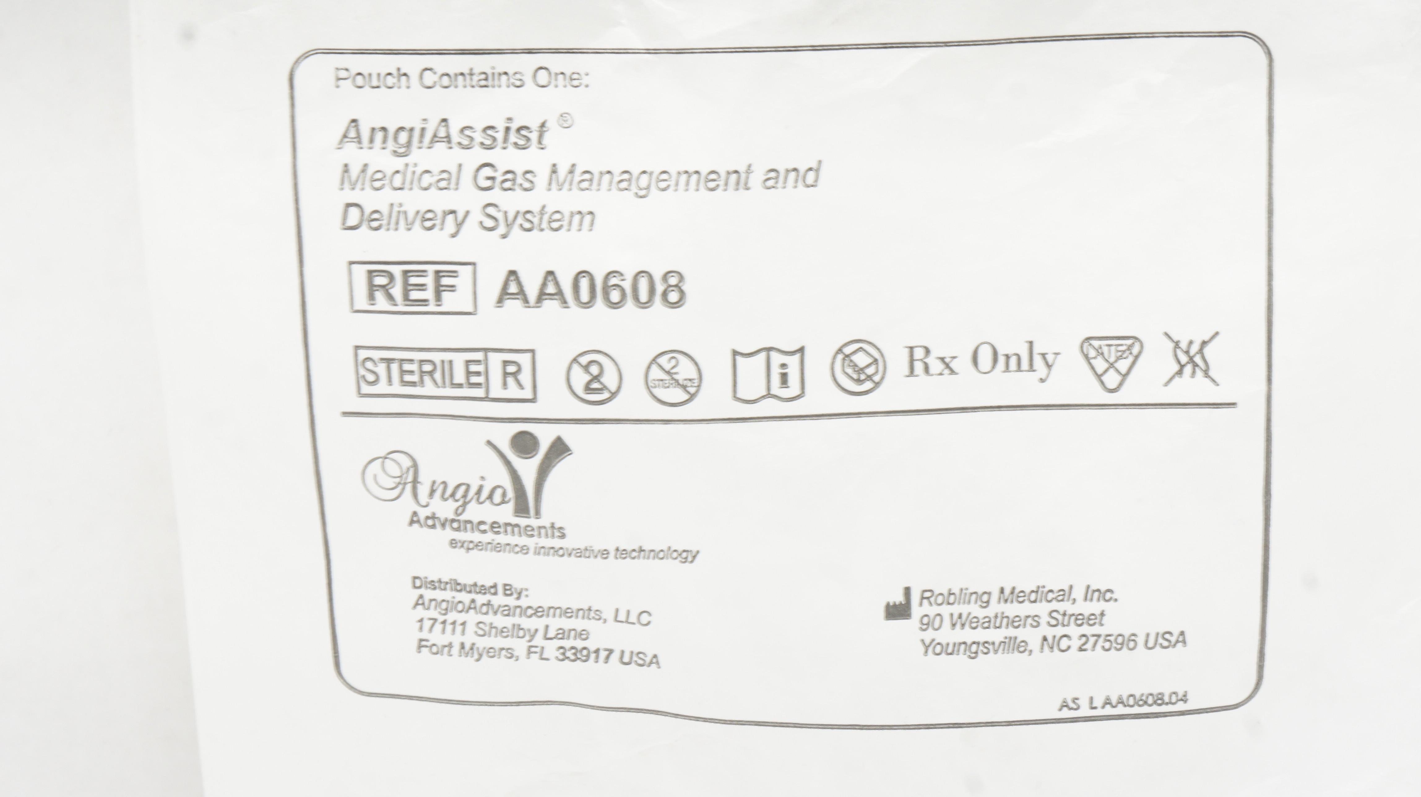Robling Medical AA0608 AngiAssist Medical Gas Management and Delivery System(x)