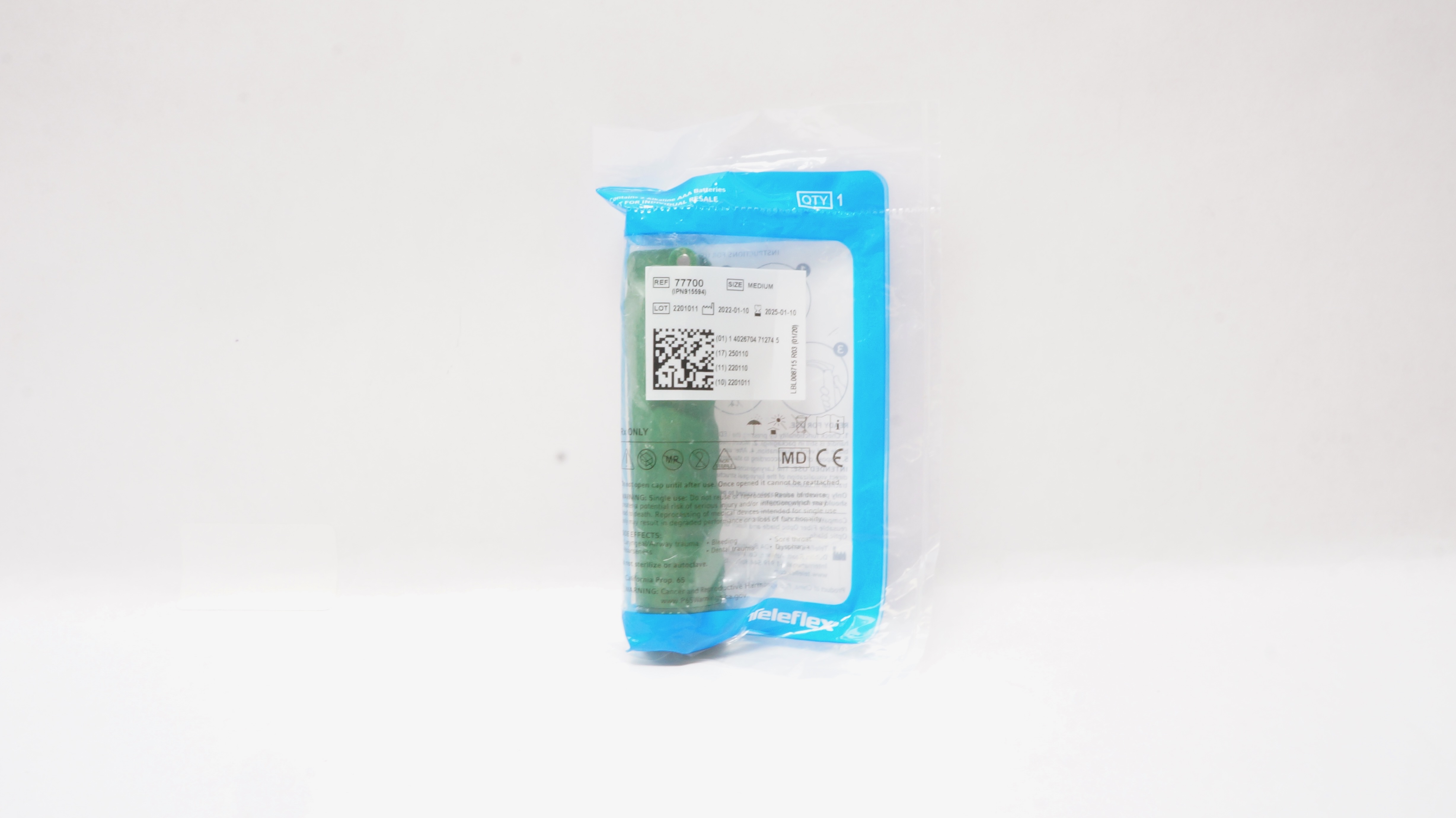 Teleflex 77700 Rusch Dispoled Laryngoscope Handle Medium