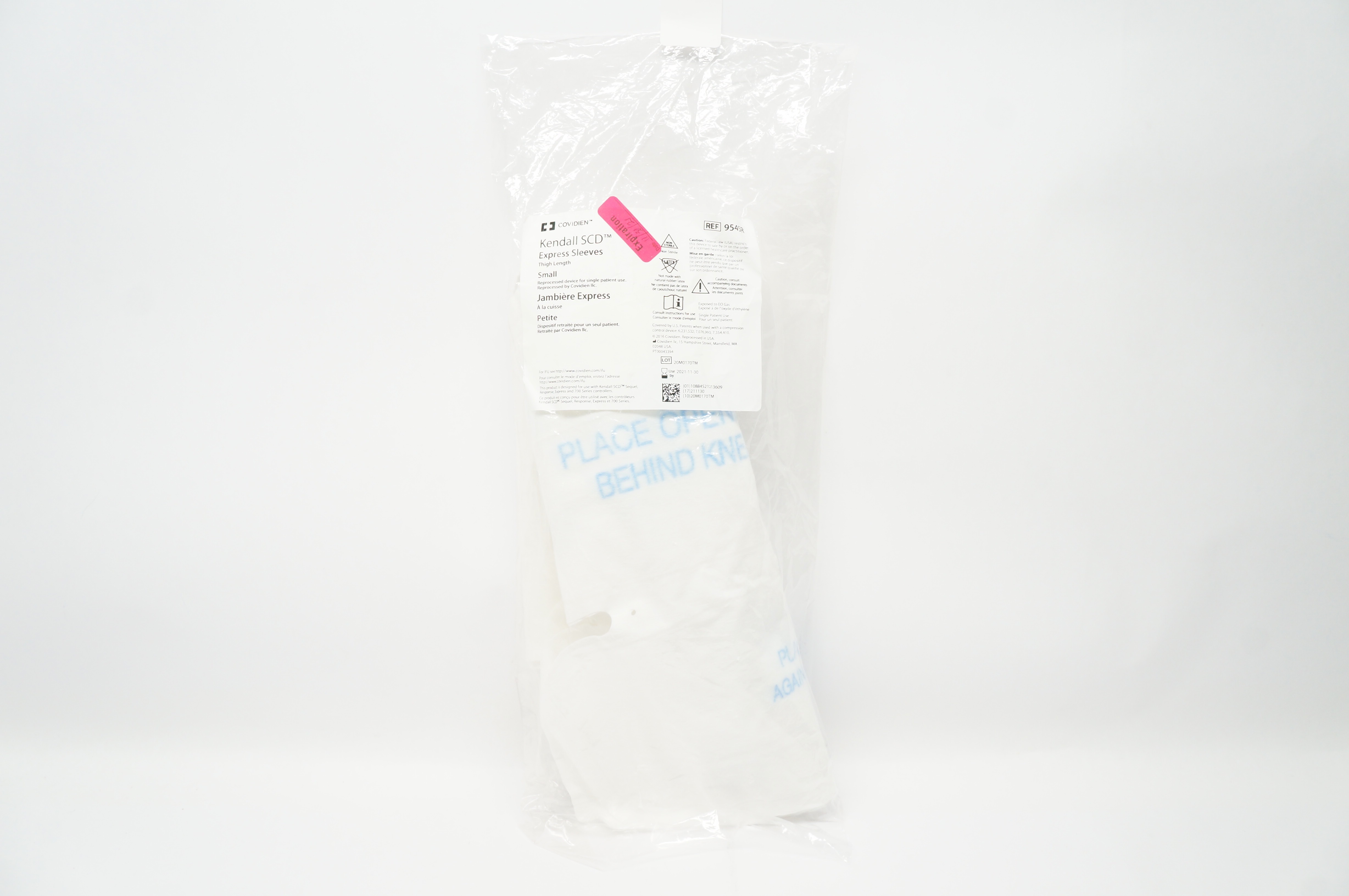 Covidien 9545R Kendall SCD Express Sleeves Thigh Length, Small (x)