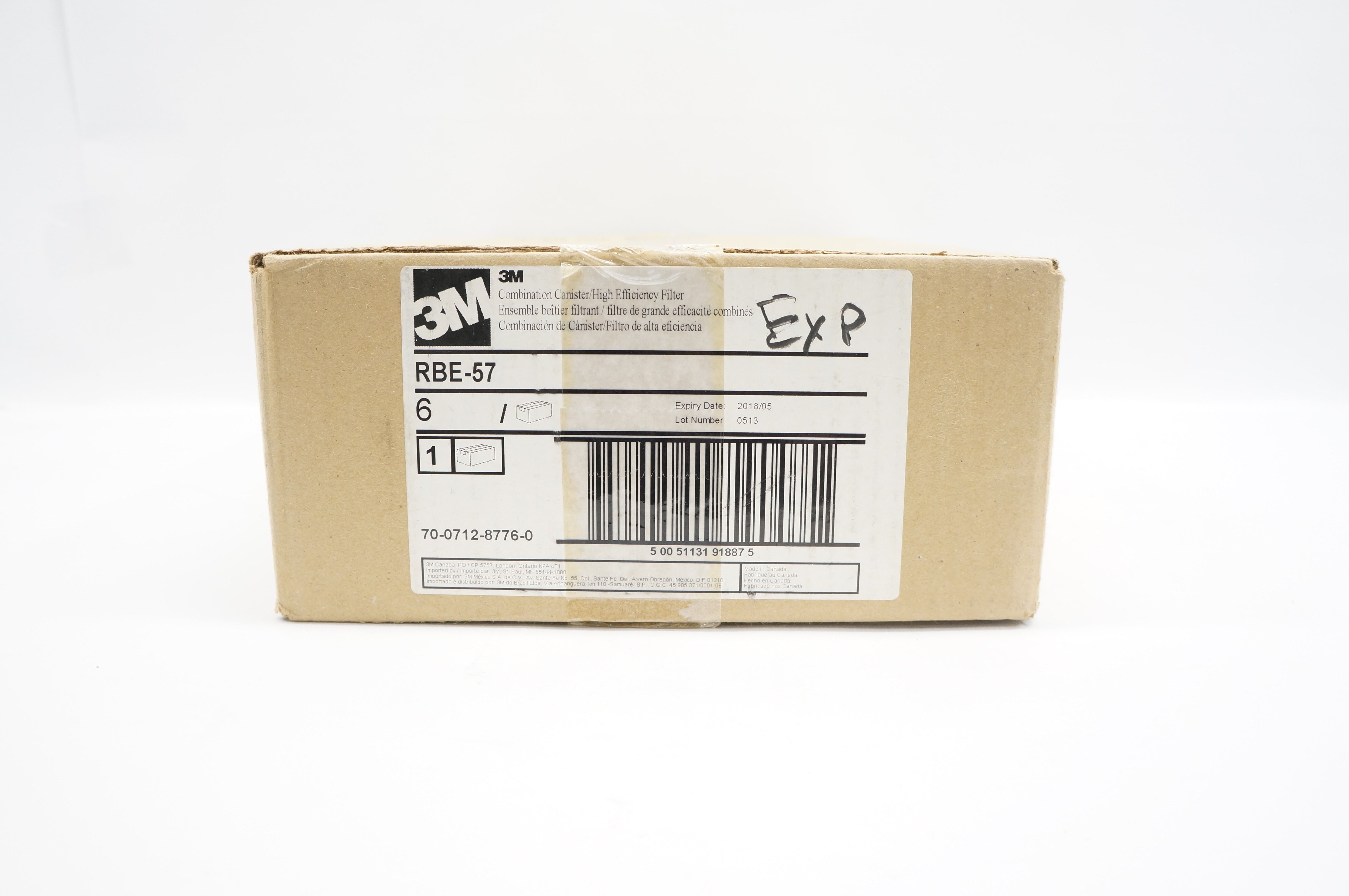 3M RBE-57 Combination Canister High Efficiency Filter (x) - Case of 6