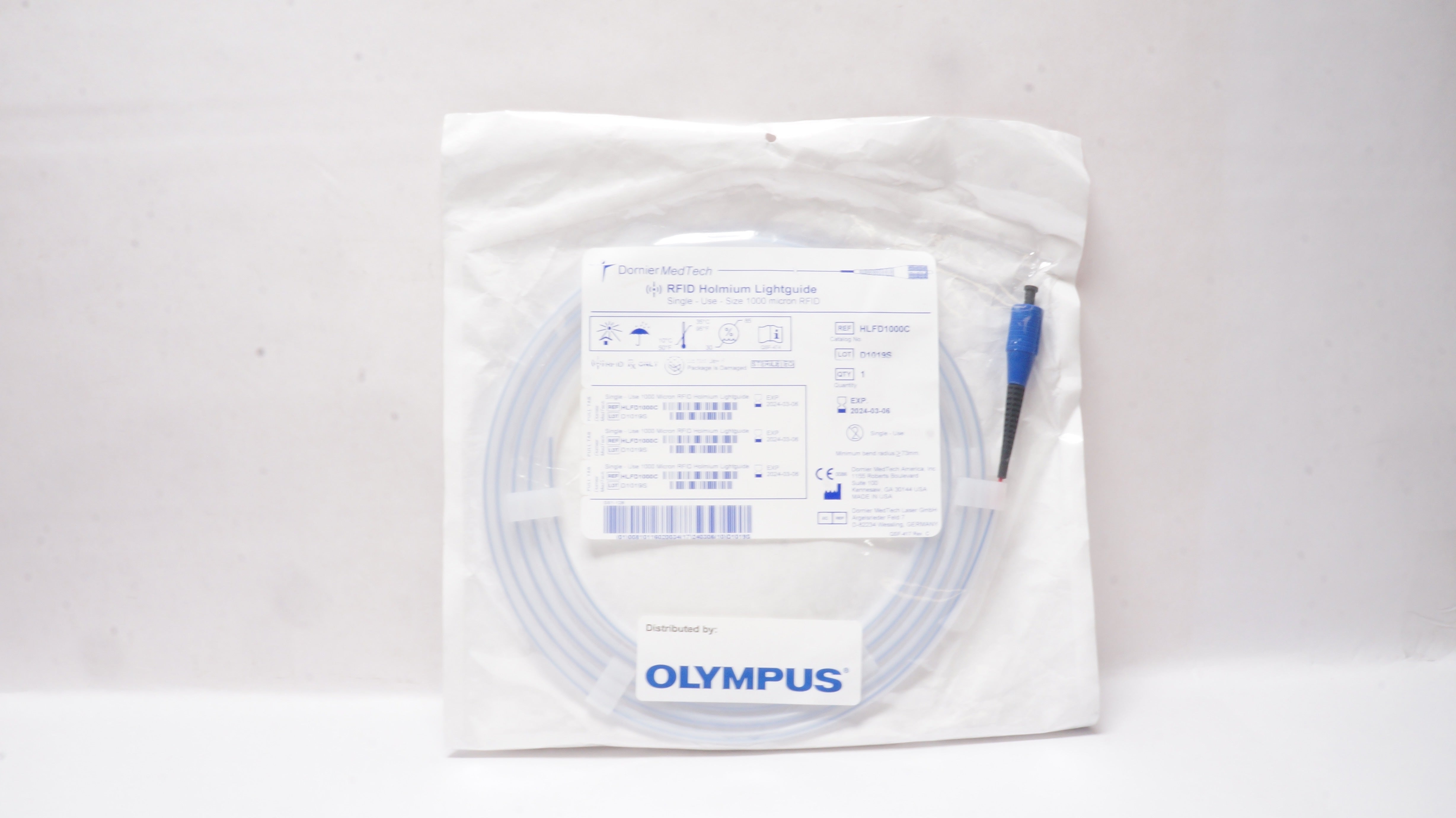 Dornier MedTech HLFD1000C RFiD Holmium lightguide