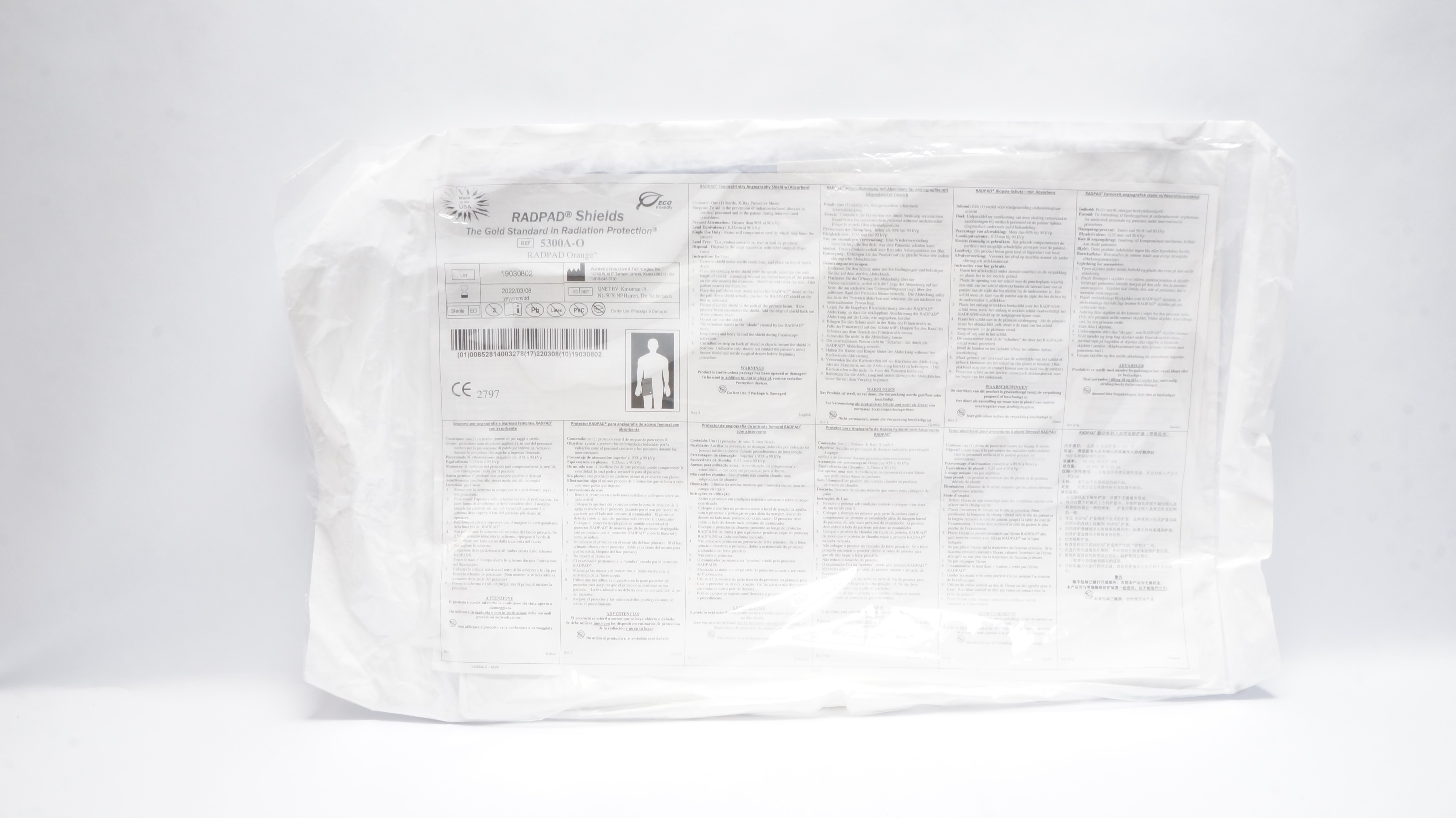 RadPad Shields 5300A-O The Gold Standard in Radiation Protection (x)