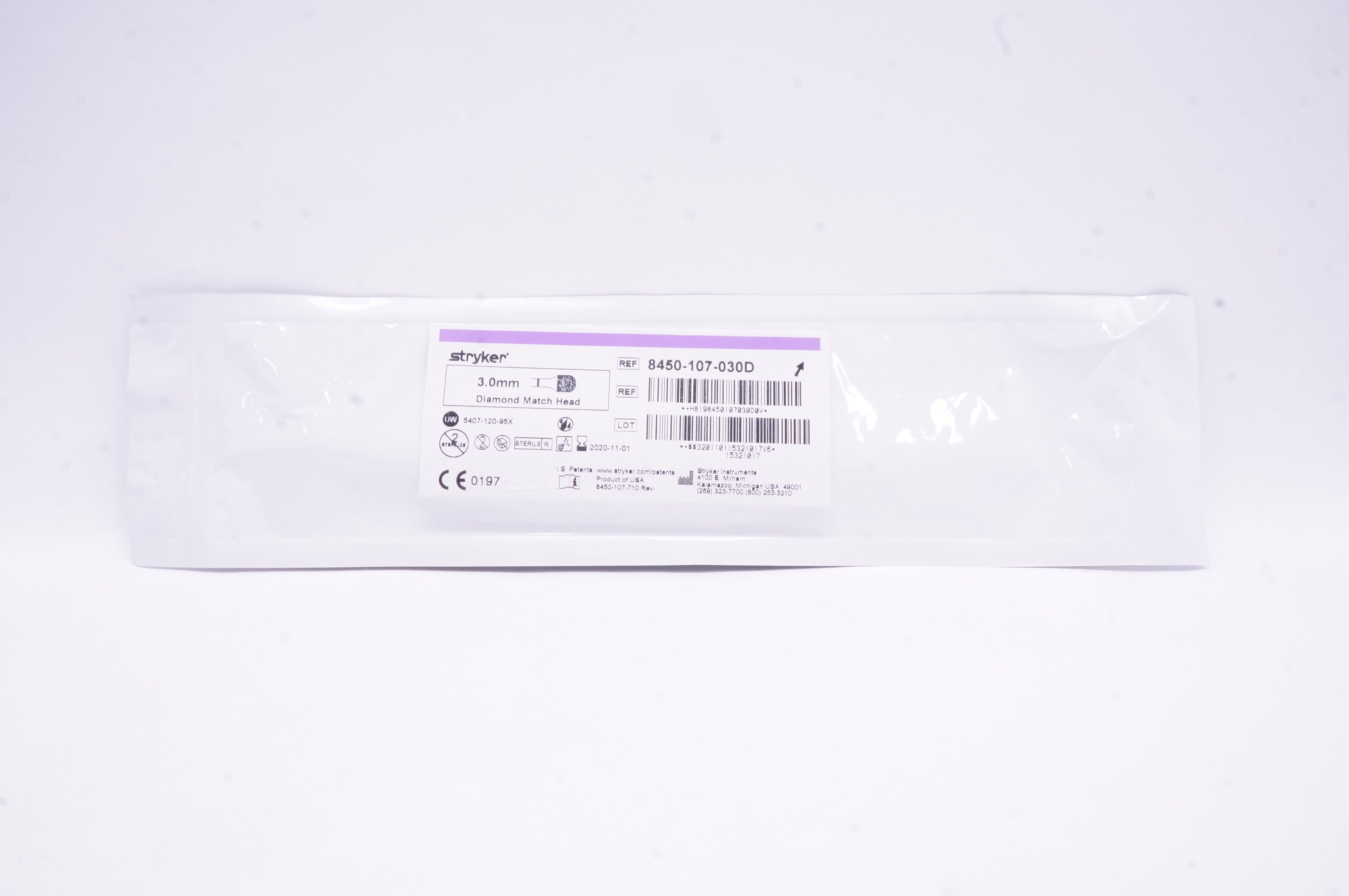 Stryker 8450-107-030D 3.0mm Diamond Match Head (x)