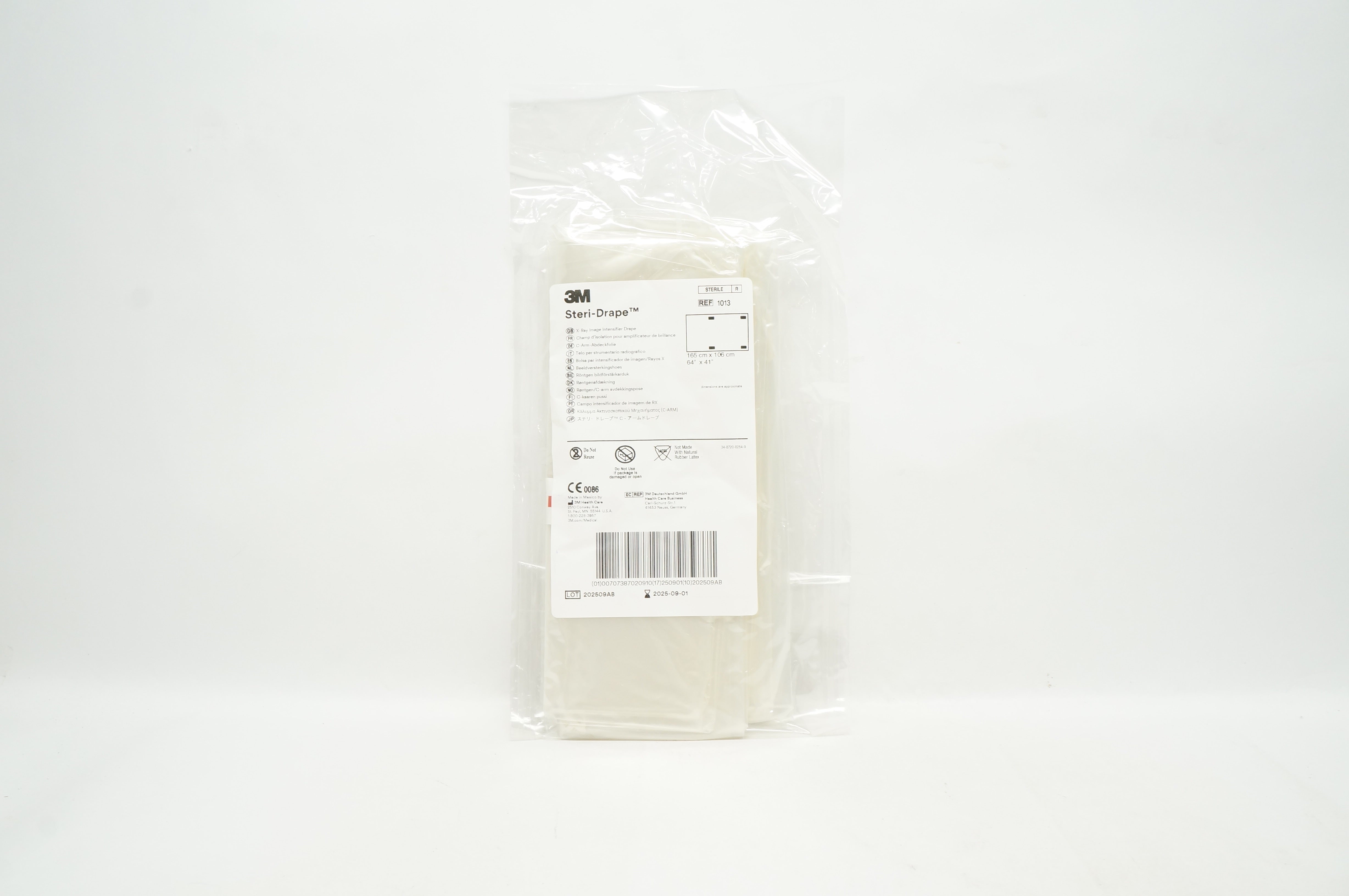 3M 1013 Steri-Drape X-Ray Image Intensifier Drape 64 inch x 41 inch