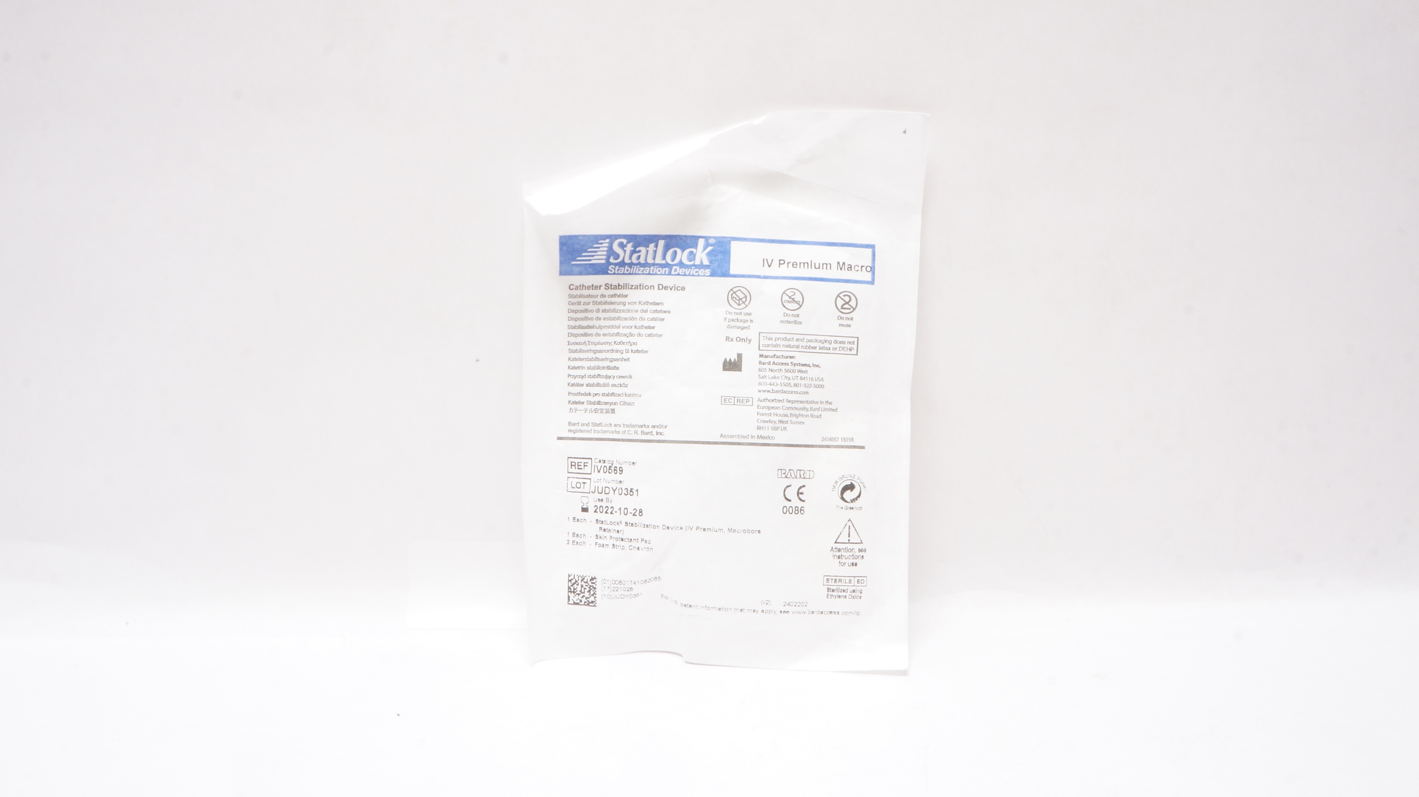 Bard IV0569 StatLock Cath. Stabilization Device IV Premium Macro (x)