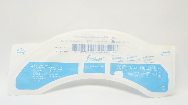 Flexicare 038-966-040U Plain Oral/Nasal Endotracheal Tube + Stylet
