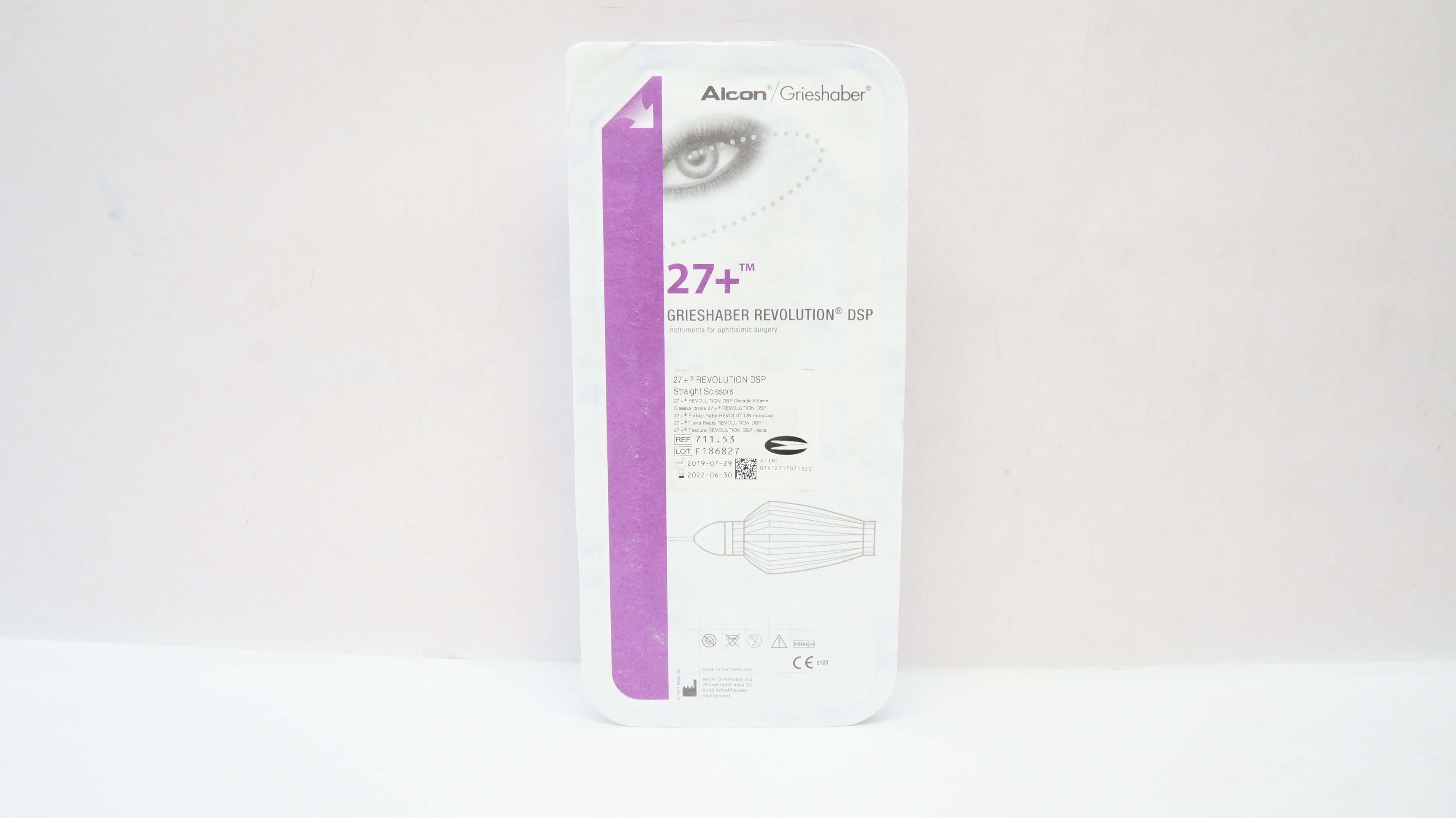 Alcon 711.53 Grieshaber 27+ Revolution DSP Straight Scissors (x)