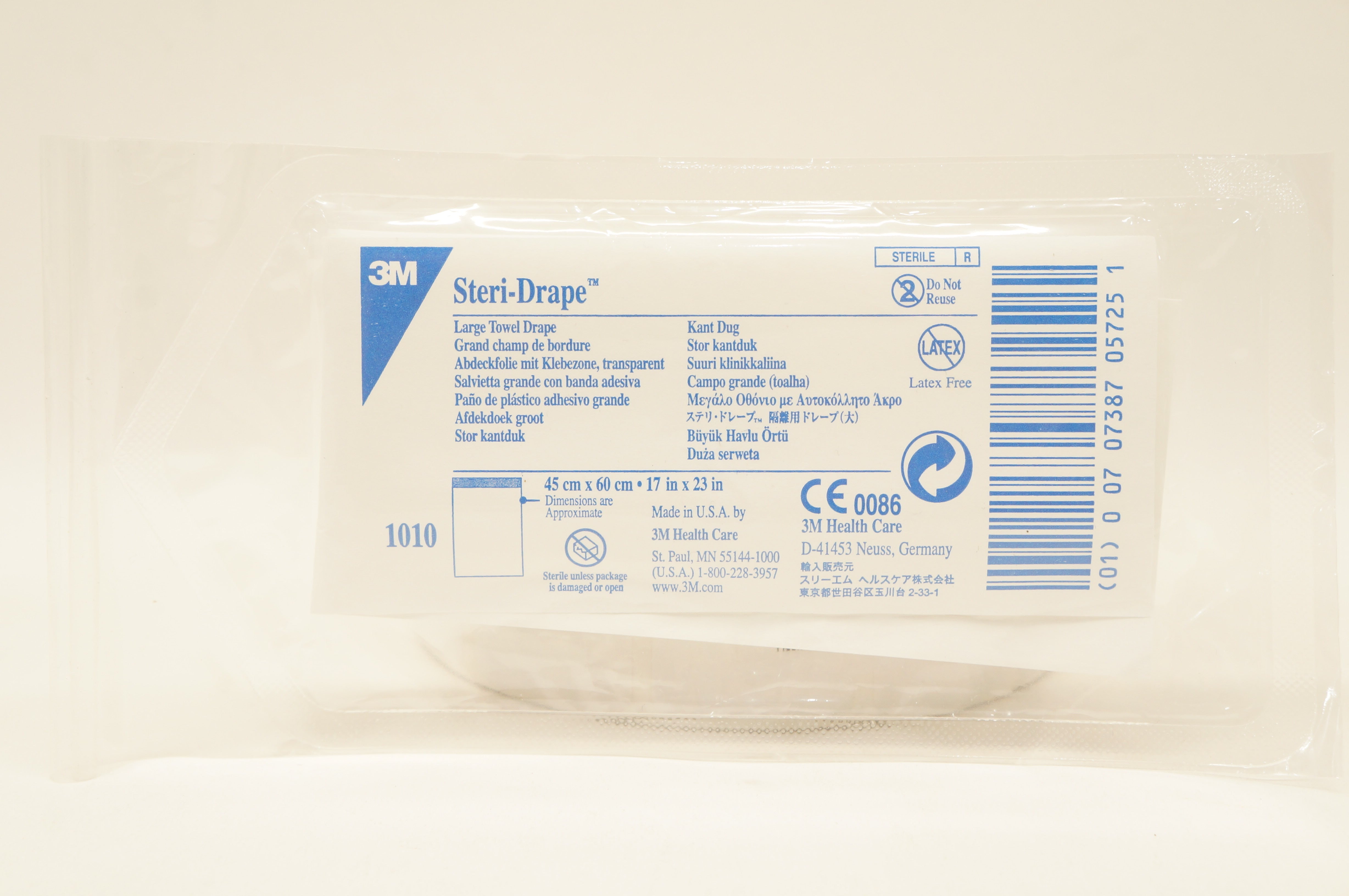 3M 1010 Steri-Drape Large Towel Drape 17inch x 23inch (x)