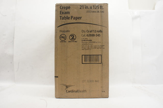 Cardinal Health 62080-545 Crepe Exam Table Paper 21inch x 125ft - Case of 12