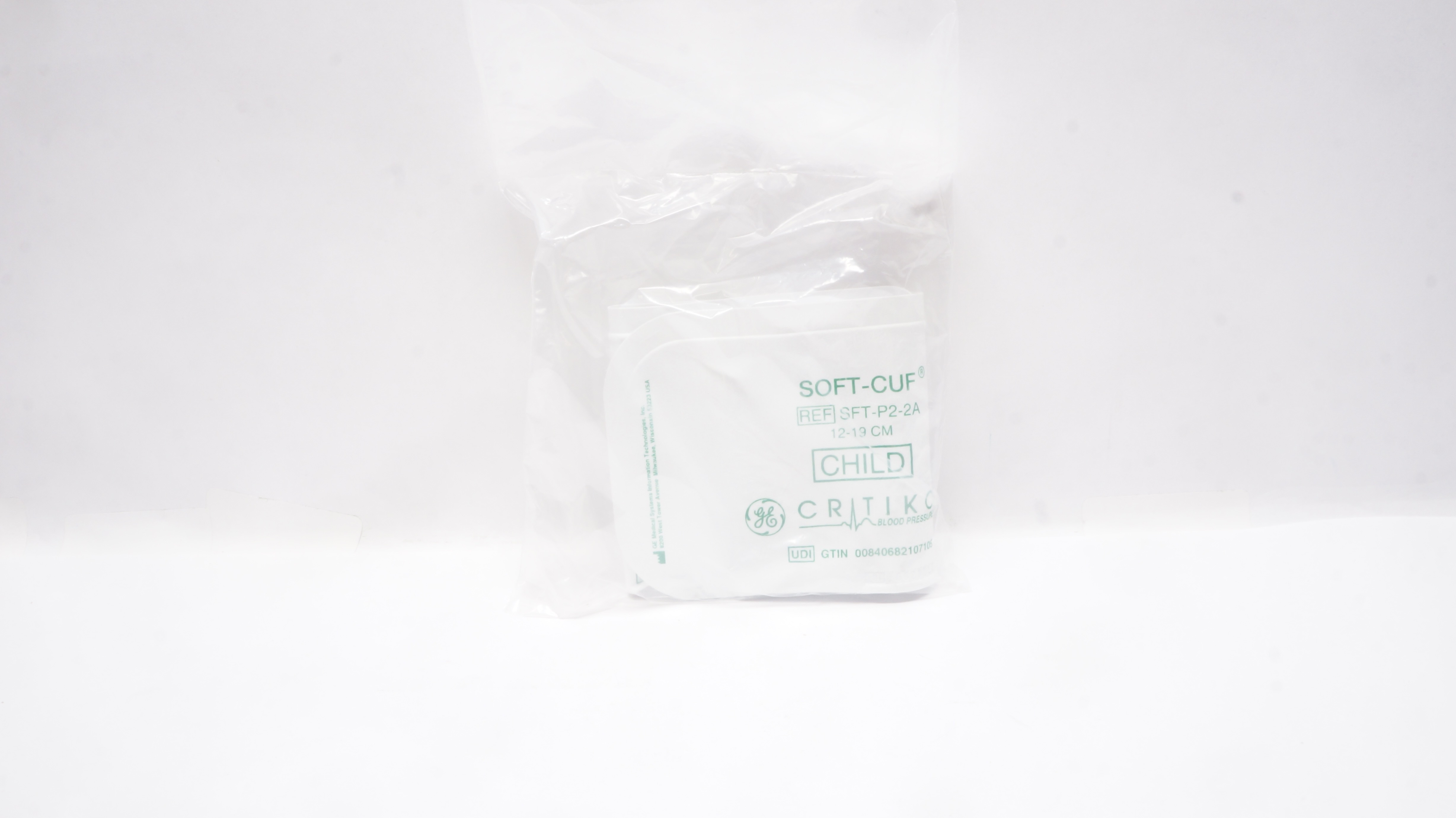 GE Medical SFT-P2-2A Soft-Cuf Critikon Blood Pressure Cuffs, Child 12-19cm