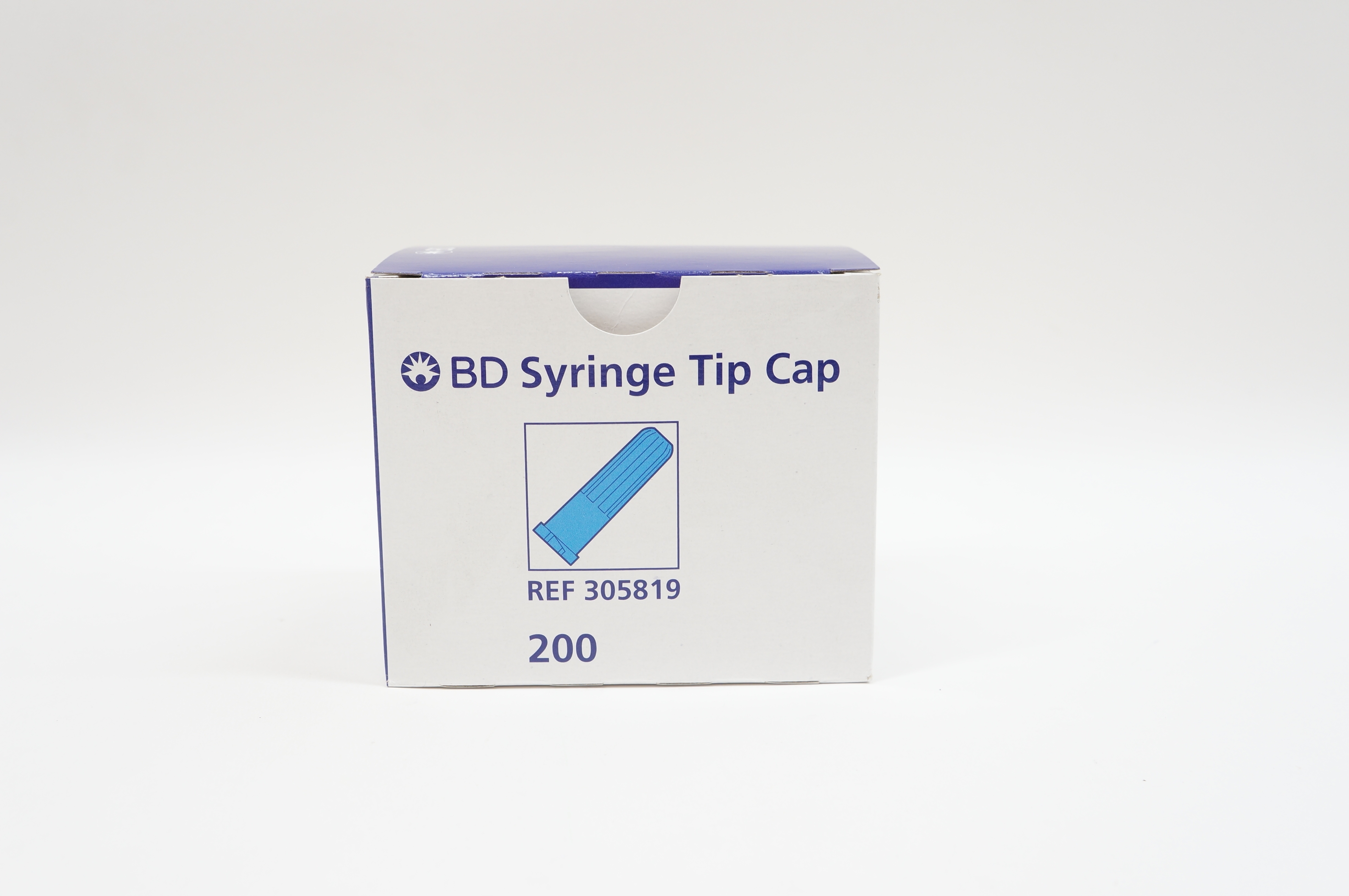 BD 305819 Syringe Tip Cap - Box of 200