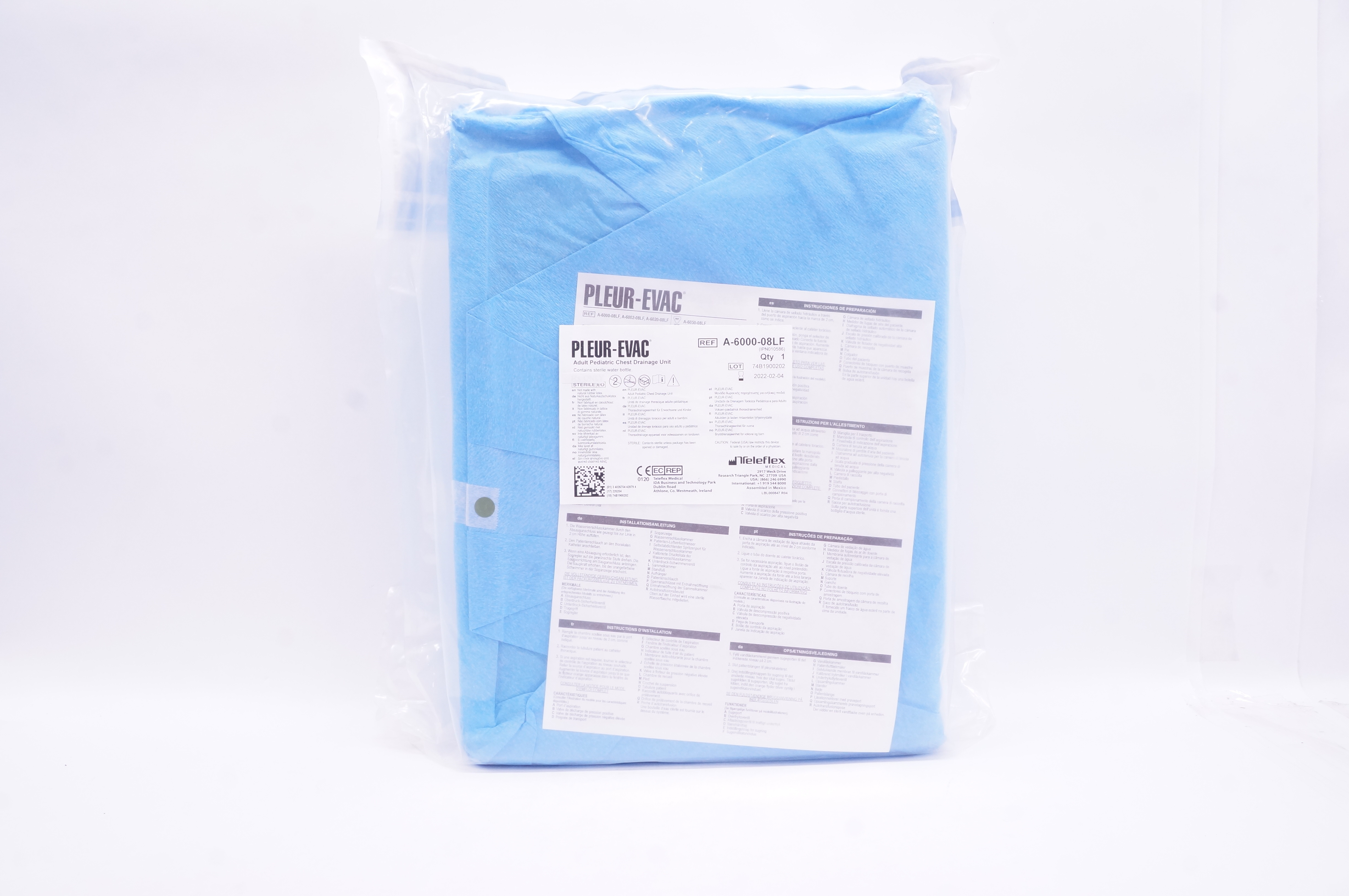 Teleflex A-6000-08LF Pleur-Evac Adult Pediatric Chest Drainage Unit