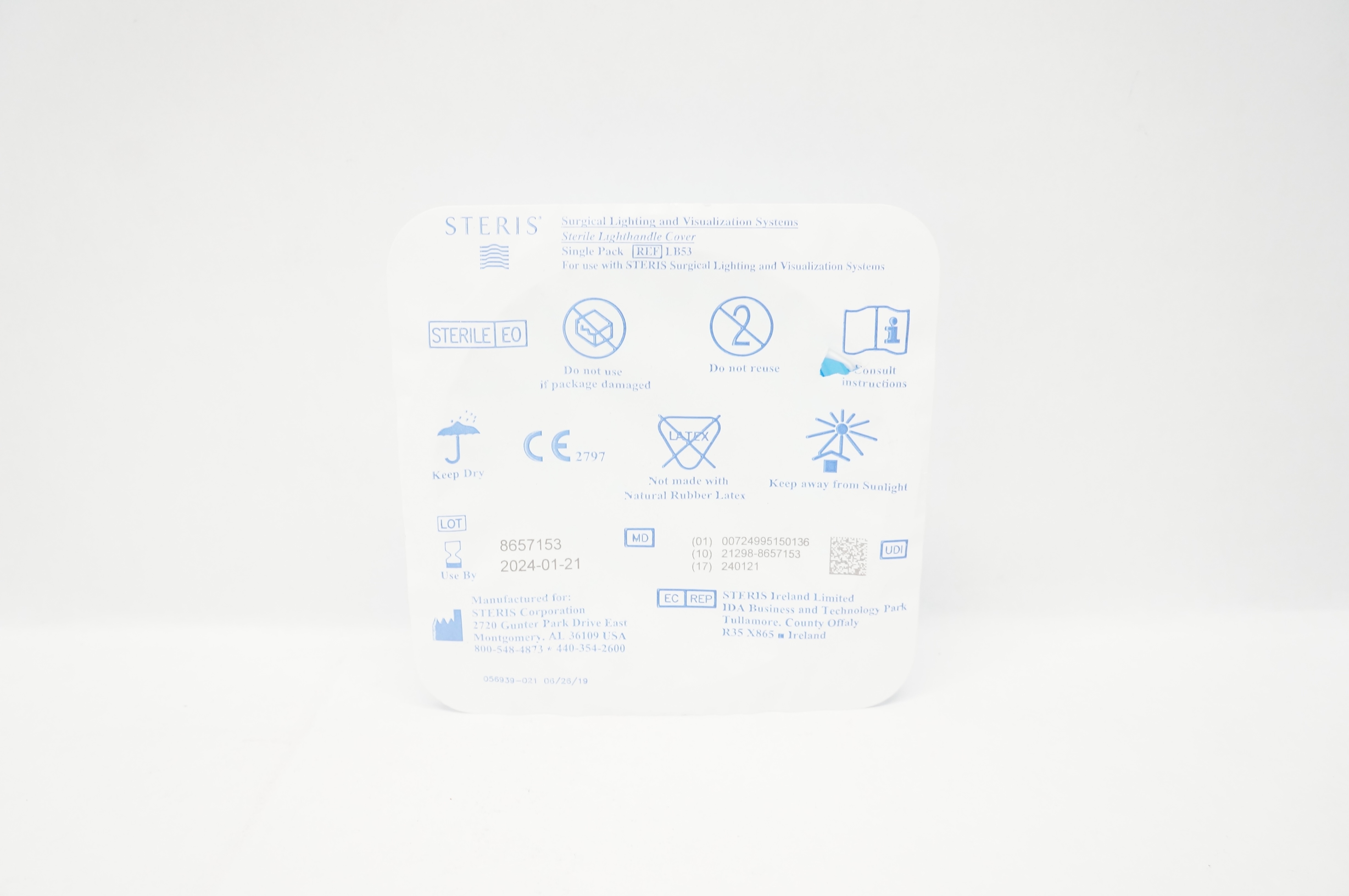 Steris LB53 Surgical Lighting & Visualization Systems, Sterile Lighihandle Cover