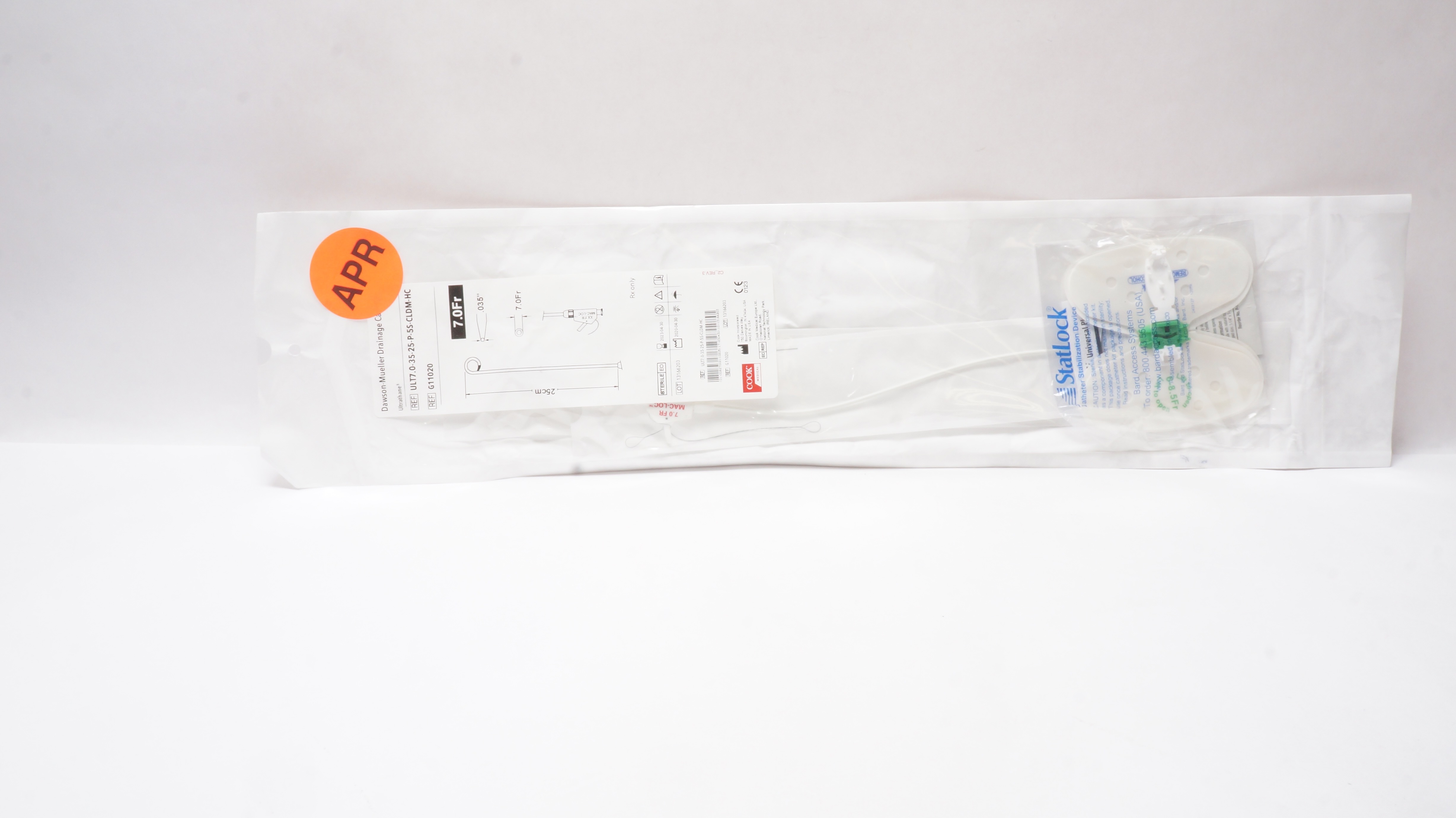Cook Medical G11020 Ultrathane Dawson-Mueller Drainage Cath. 7.0Fr. x 25cm (x)