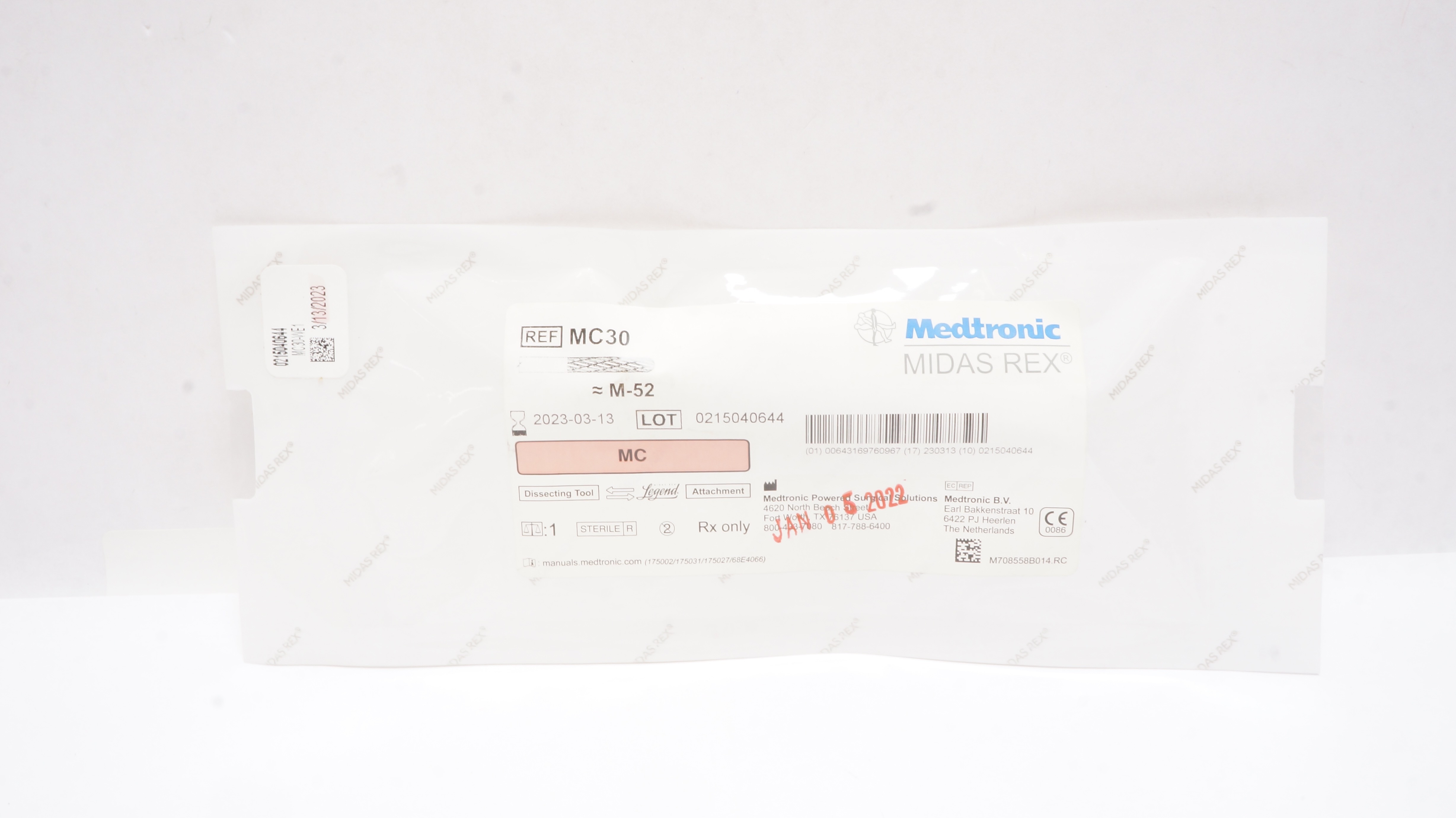 Medtronic MC30 Midas Rex Legend M-52 MC Dissecting Tool (x)