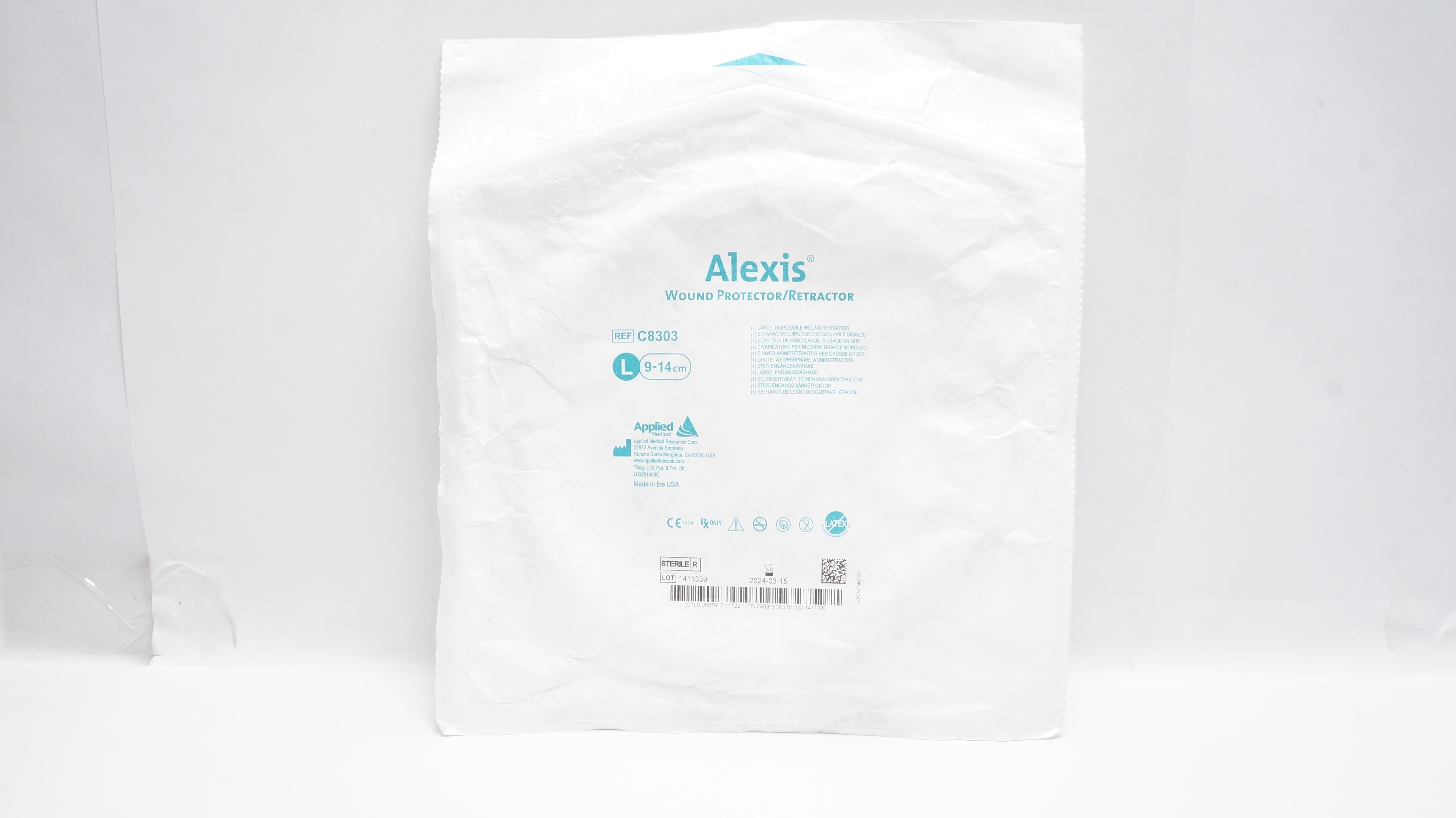Applied Medical C8303 Alexis Wound Protector/Retractor, Large 9-14cm (x)