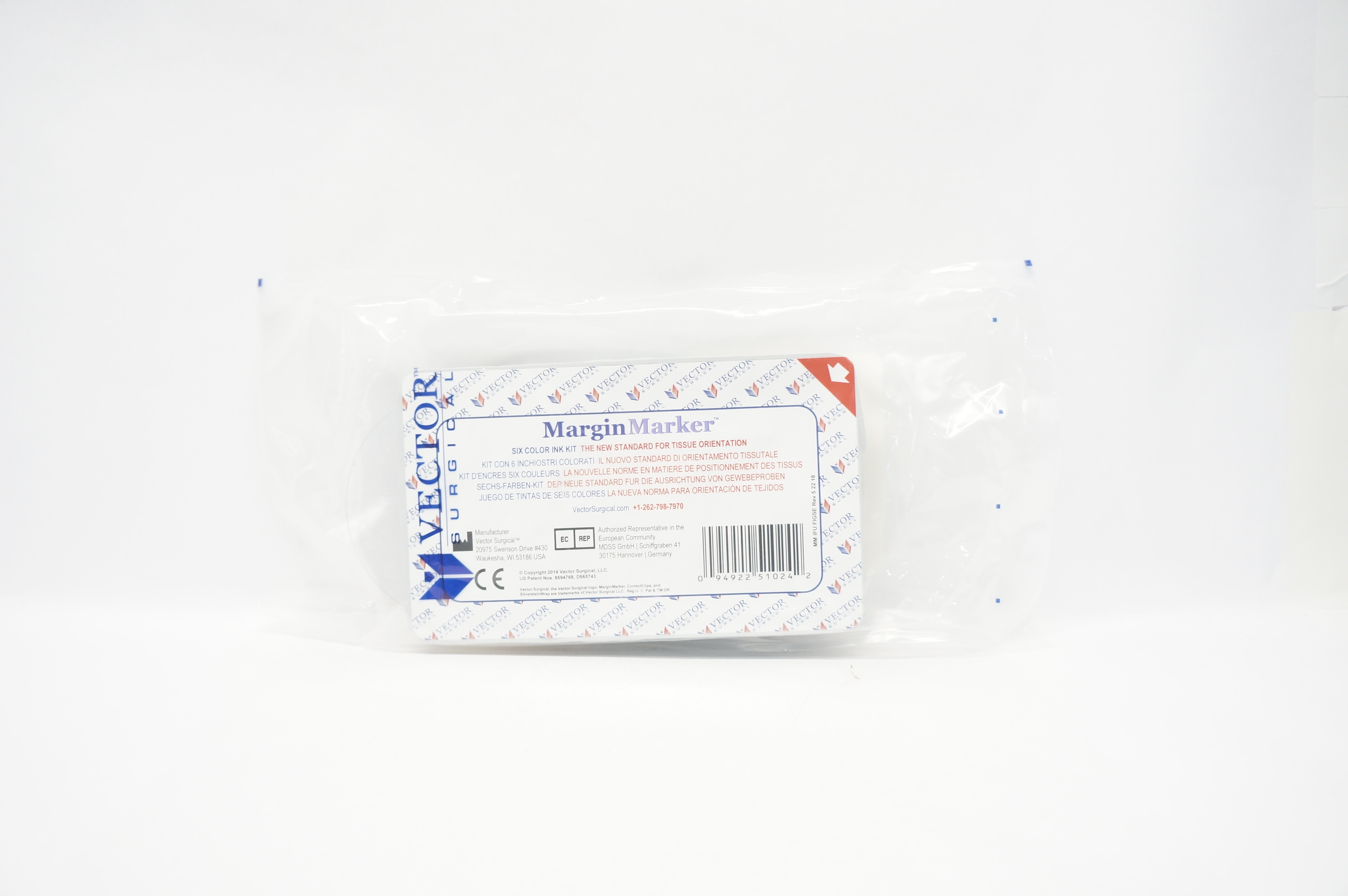 Vector Surgical MMS6, MMC6 MarginMarker 6 Color Ink Kit (x)